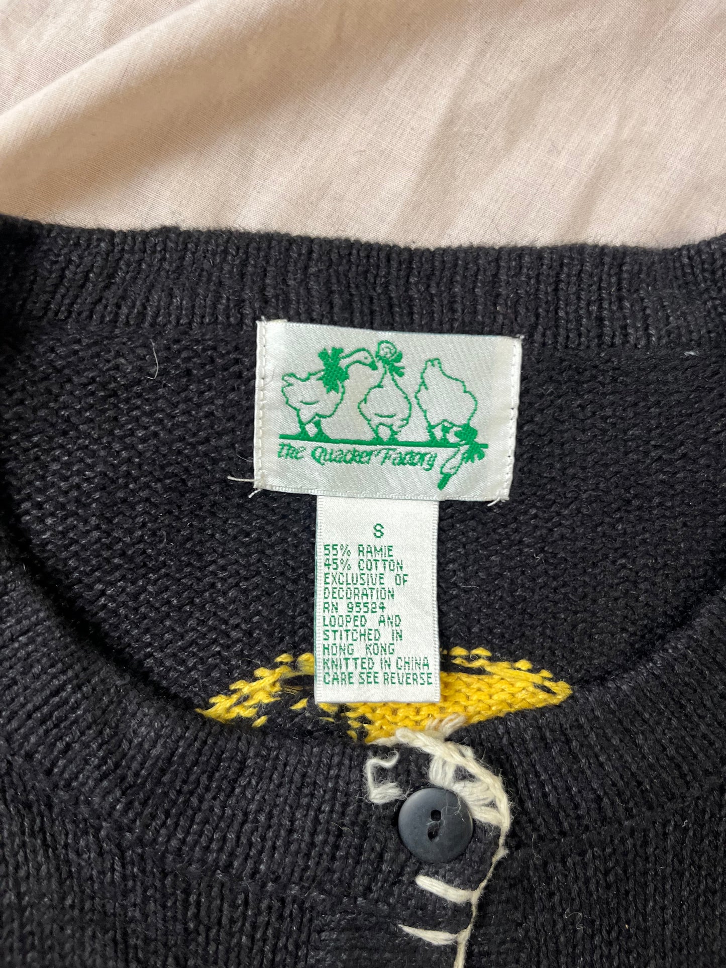 Haunted House 1990s Halloween Cardigan S/M