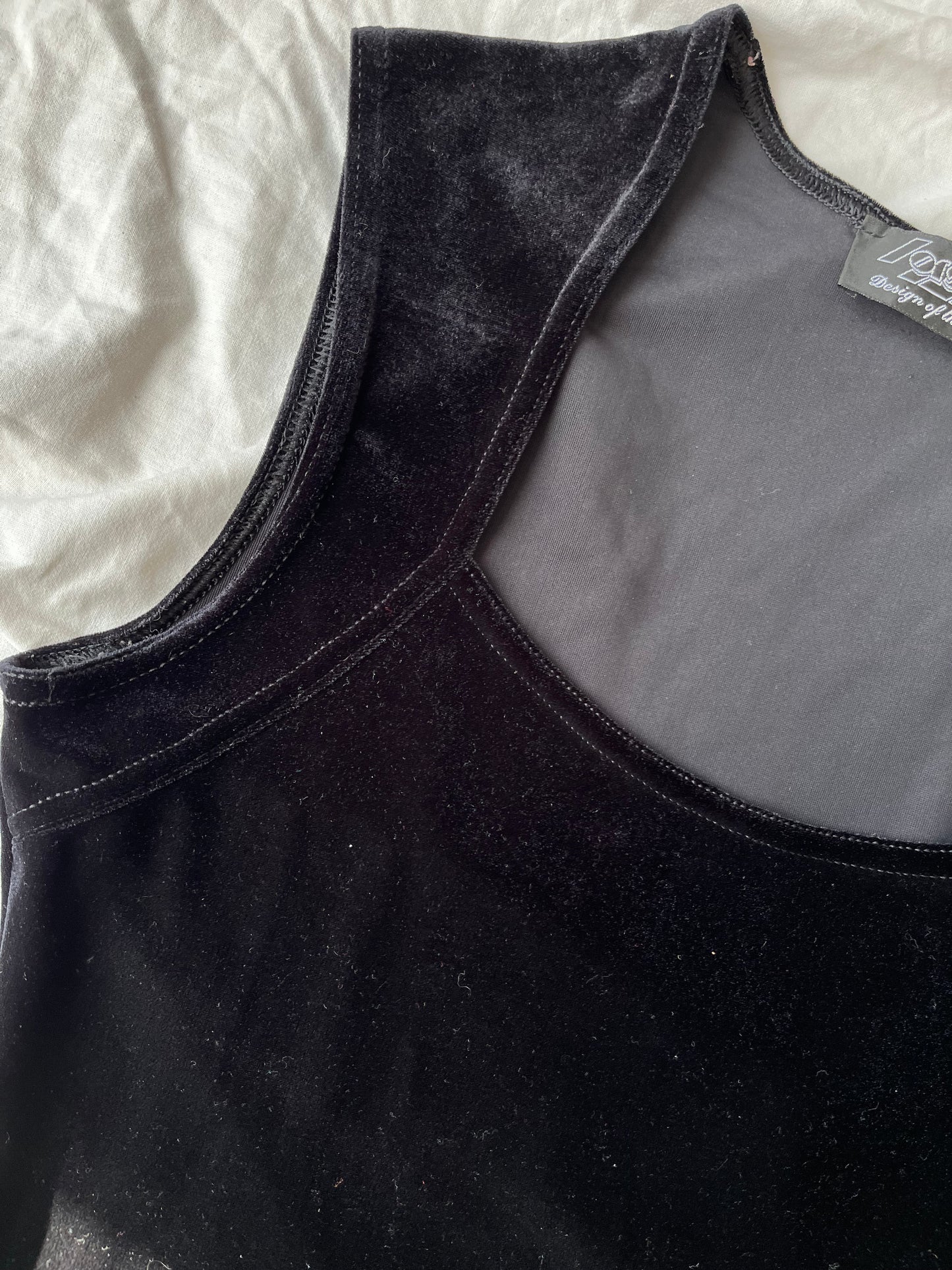 Black Velvet Dress UK 10-12