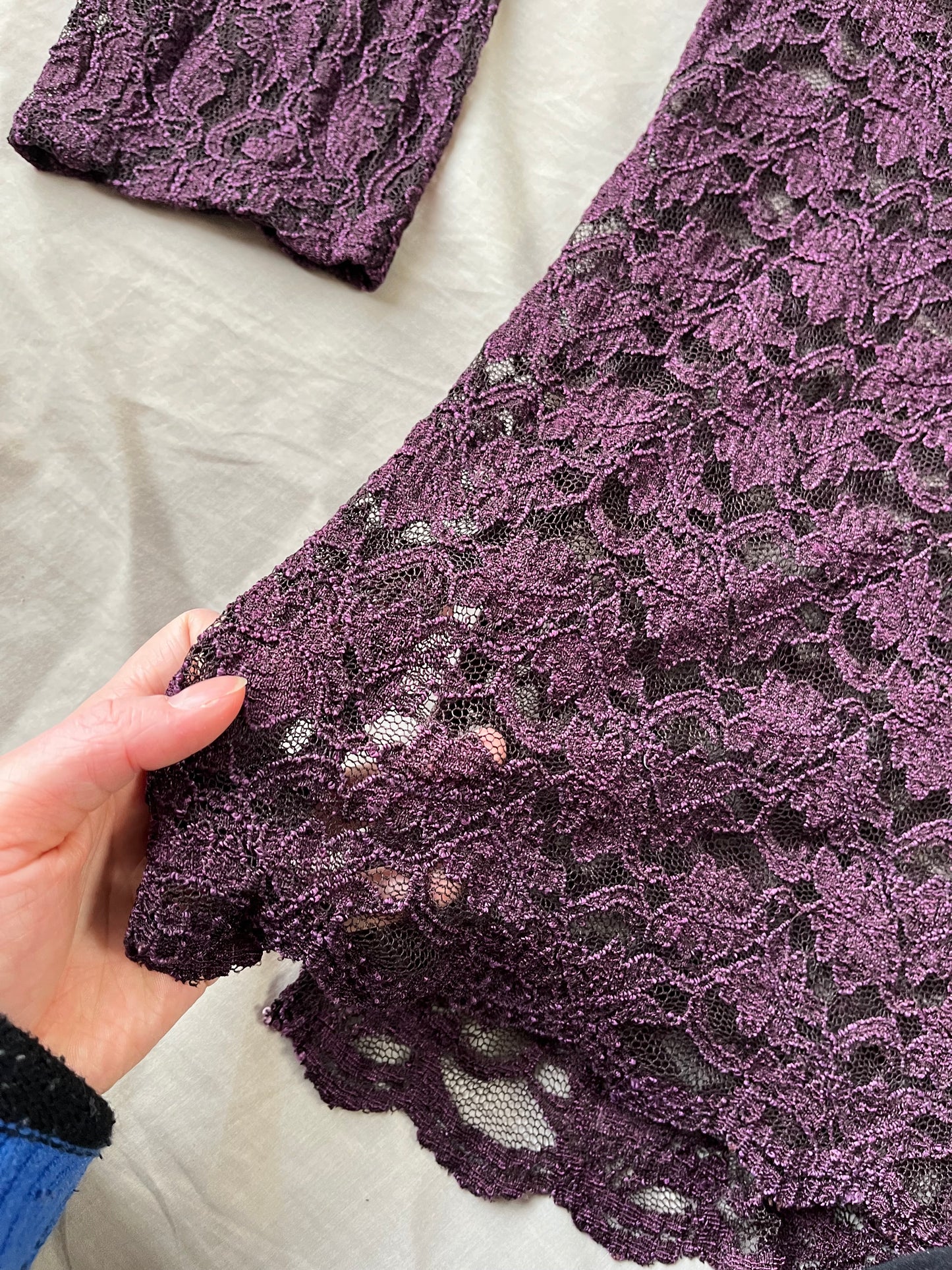 Purple Lace Cardigan UK 6-20