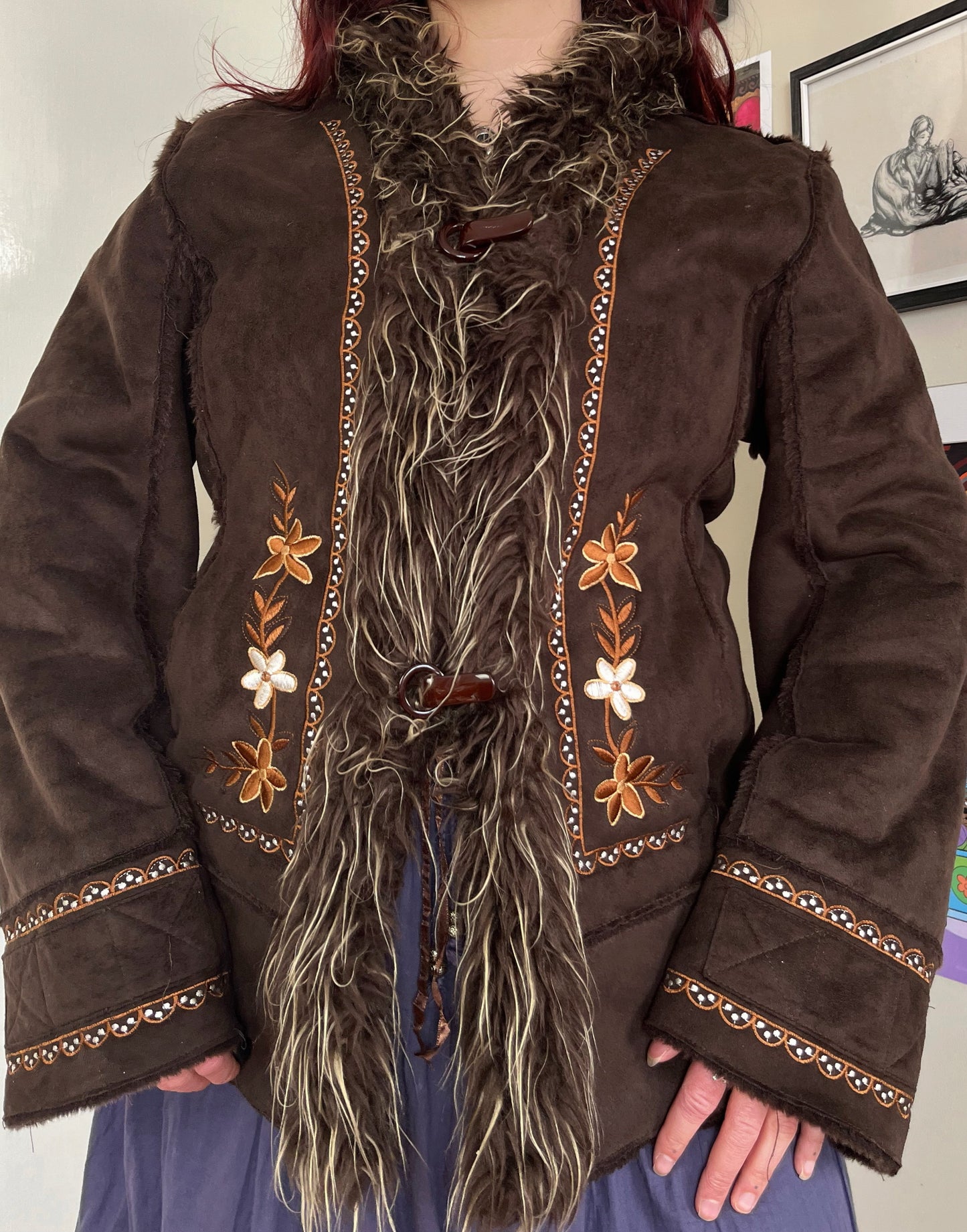 Ella Afghan Coat UK 14-16