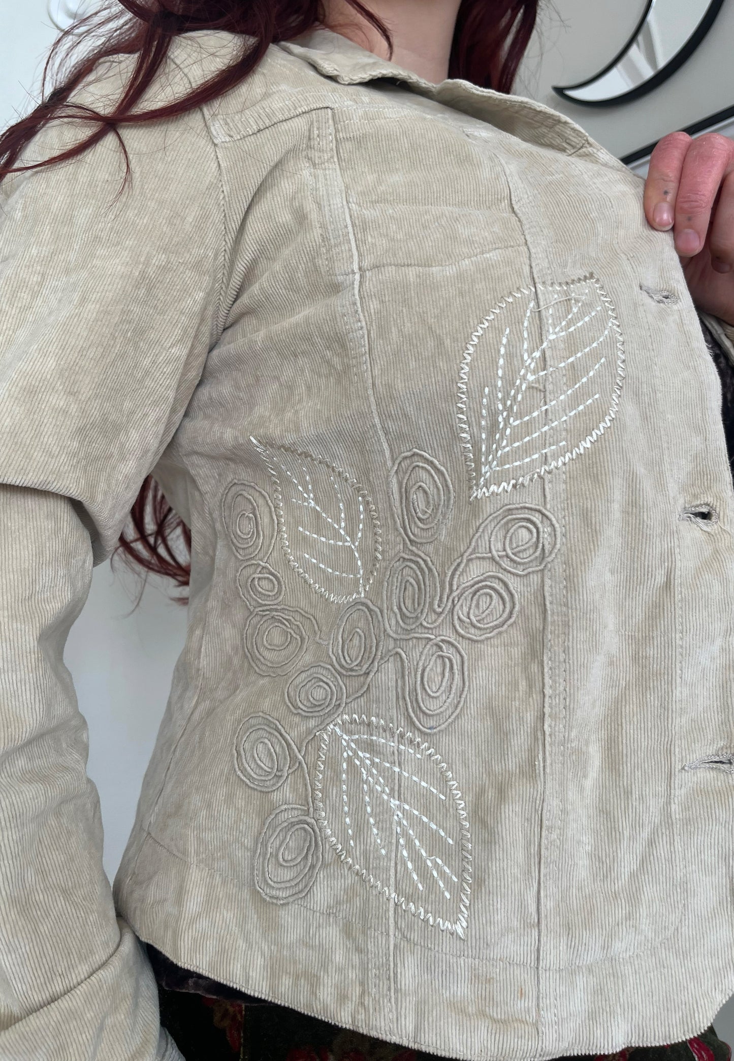 Sage Corduroy Jacket UK 12-14