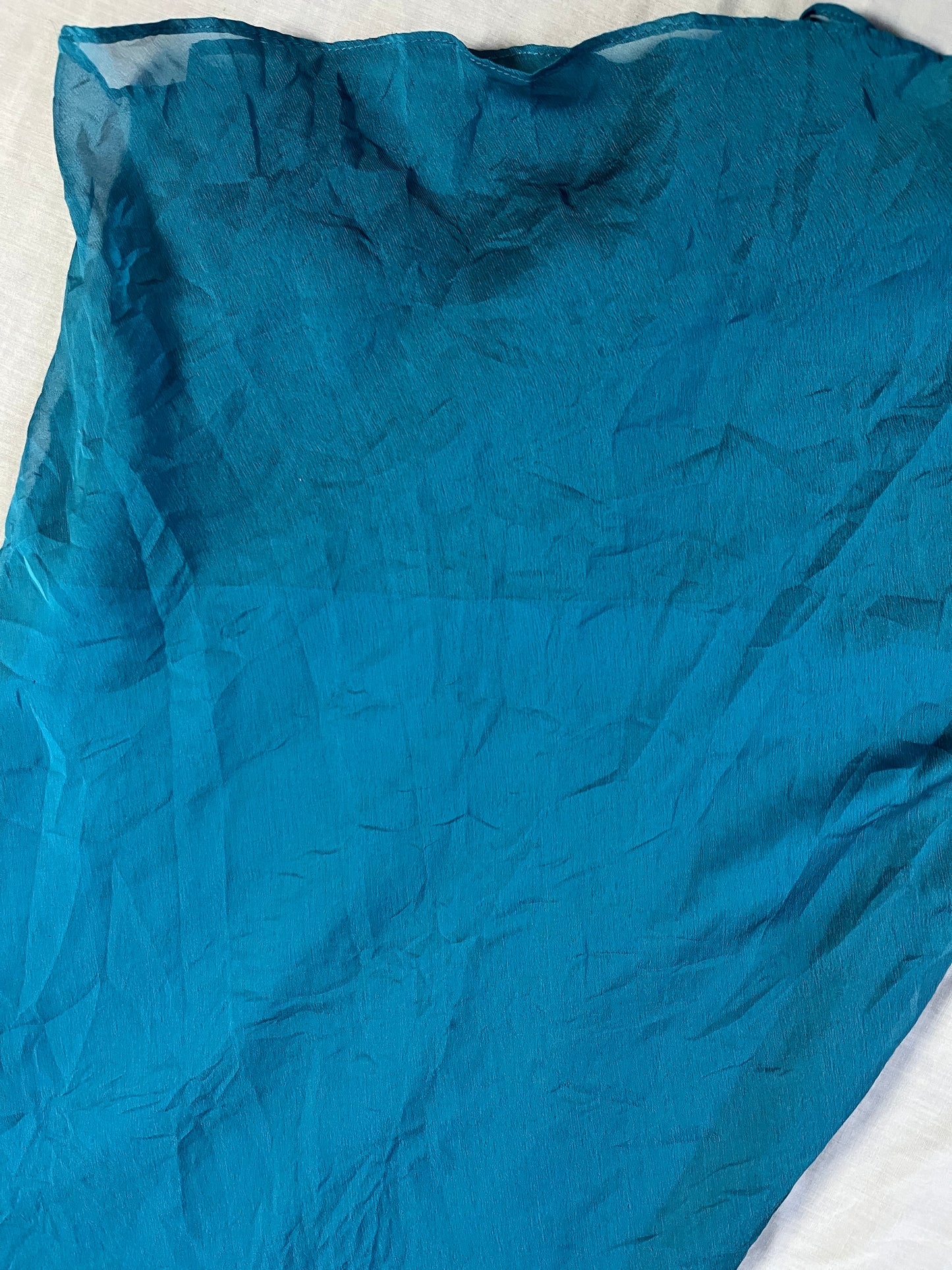 Blue Chiffon Dress - UK 10