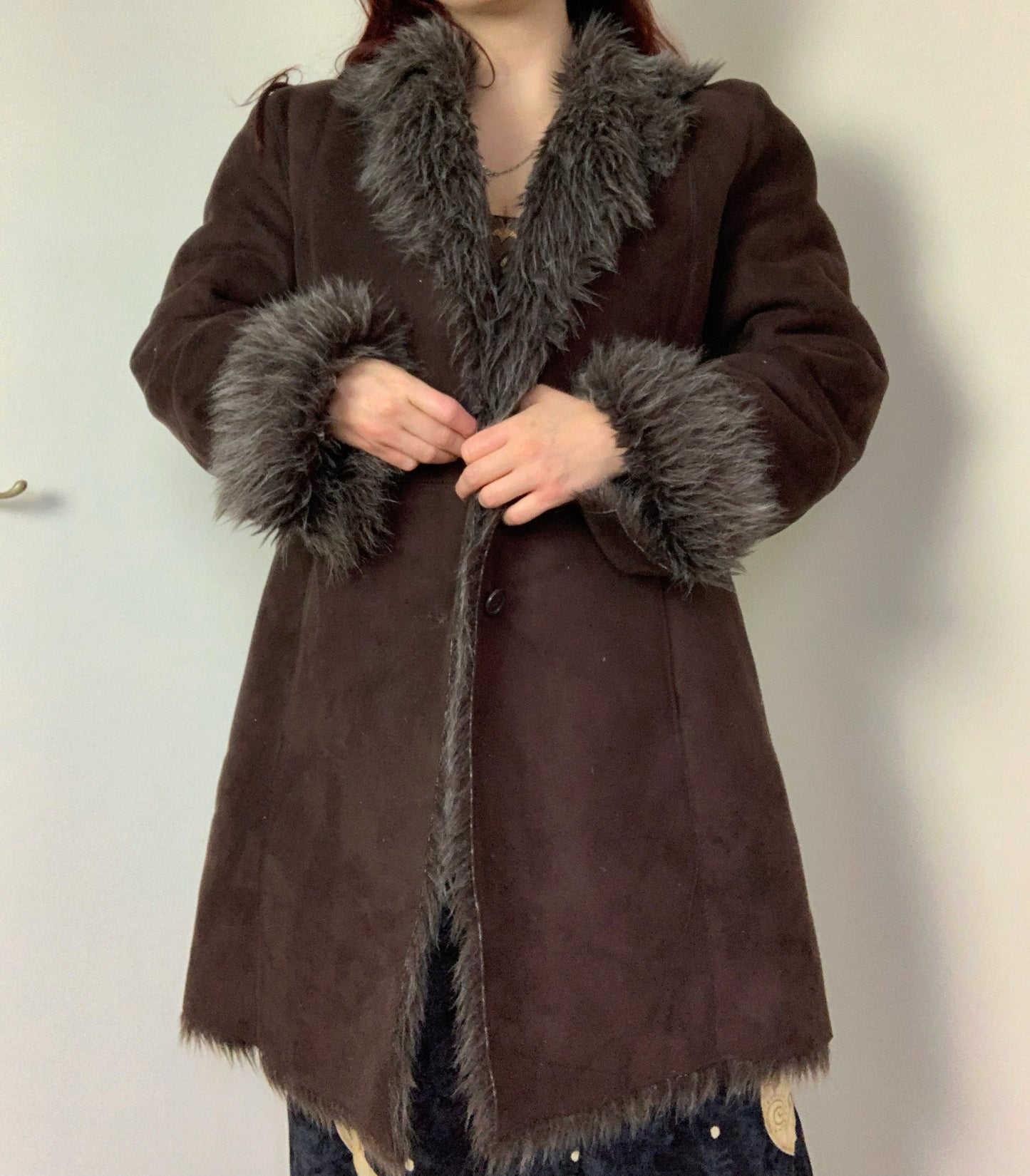 Edie 90s Afghan Coat UK 14-16/L