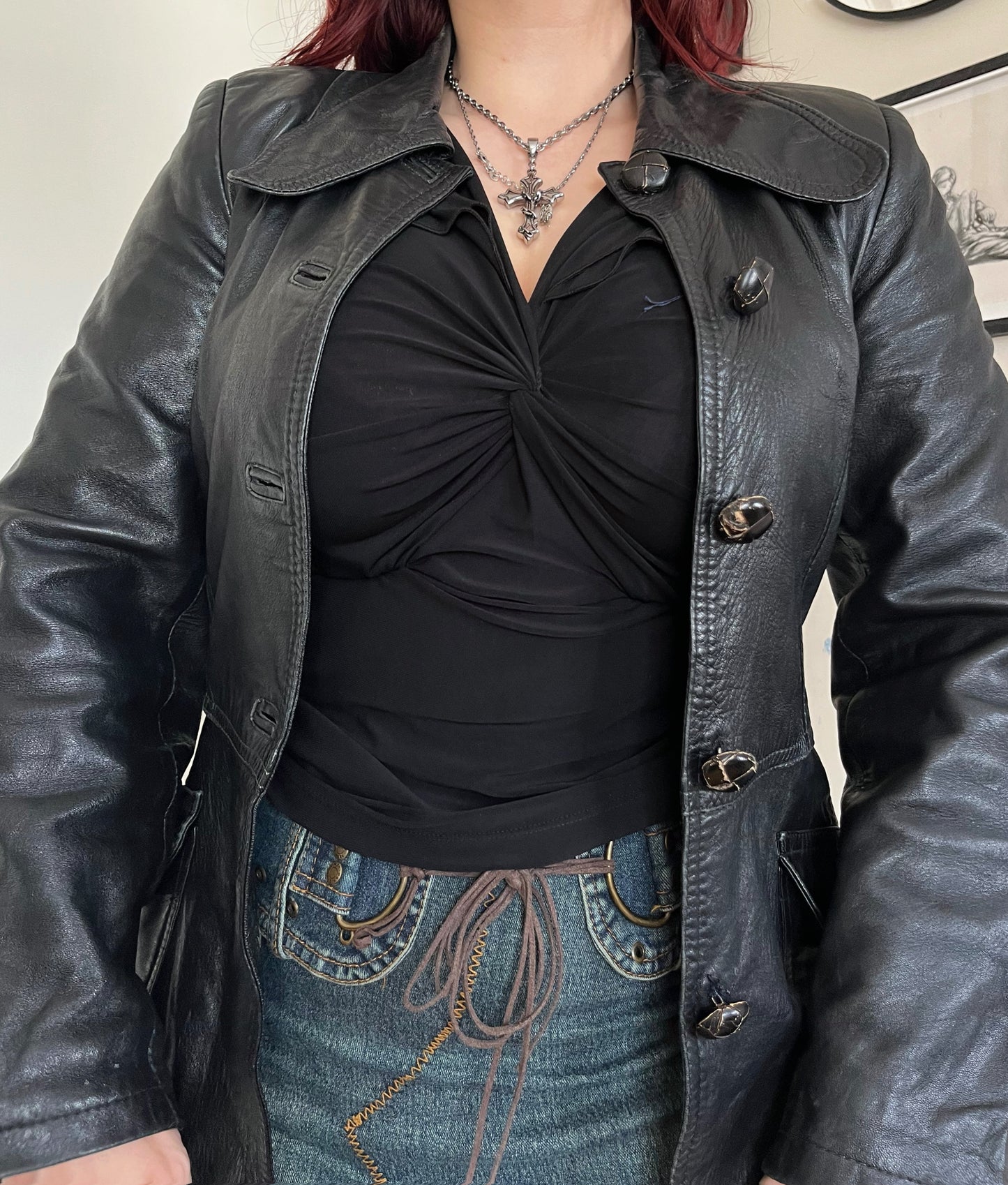 Jane Leather Jacket UK 6-8