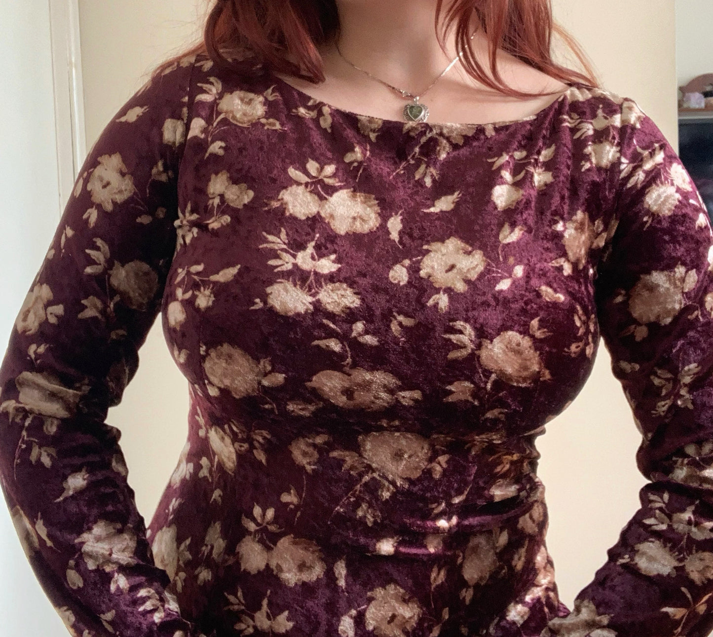 Drusilla 90s Velvet Dress UK 12