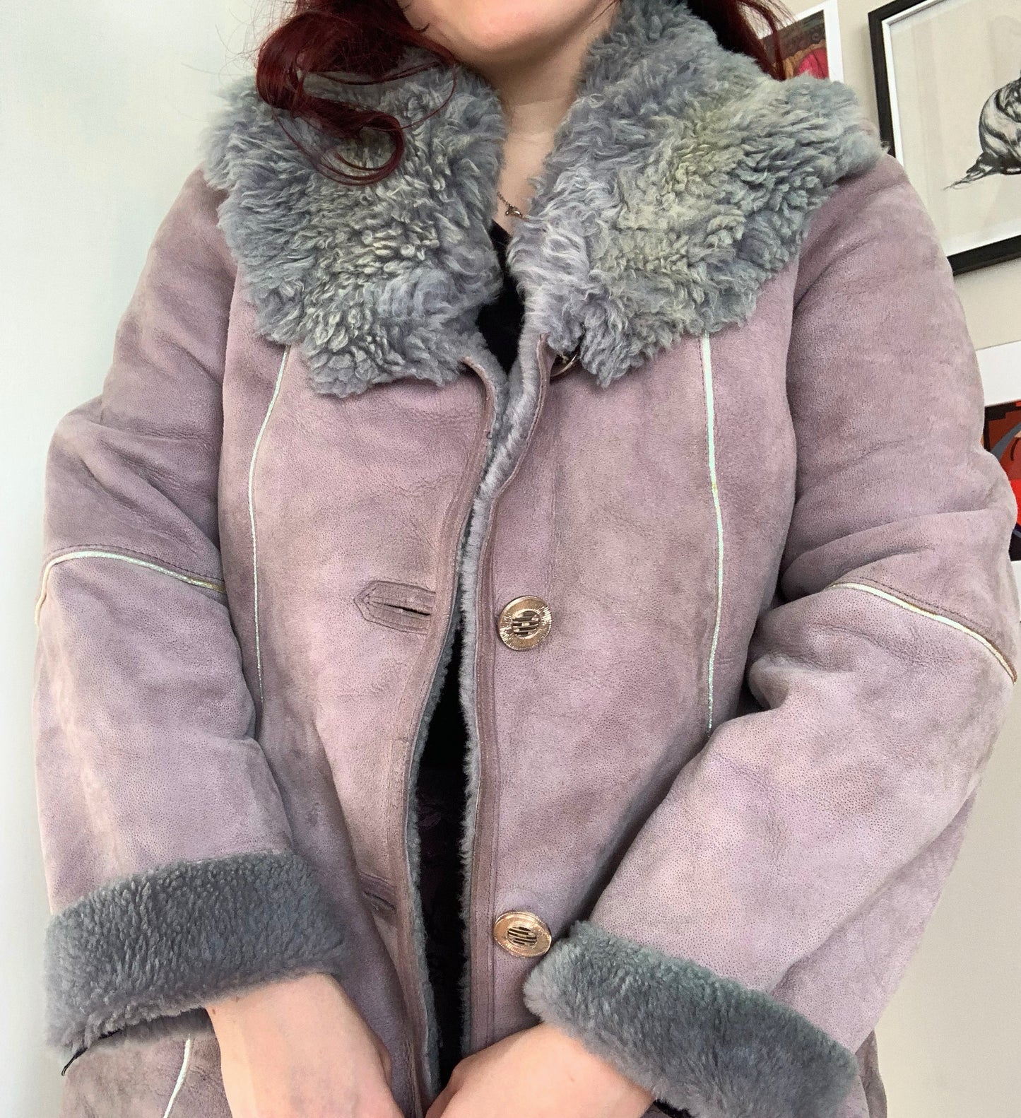 Angel Y2K Afghan Coat UK 14