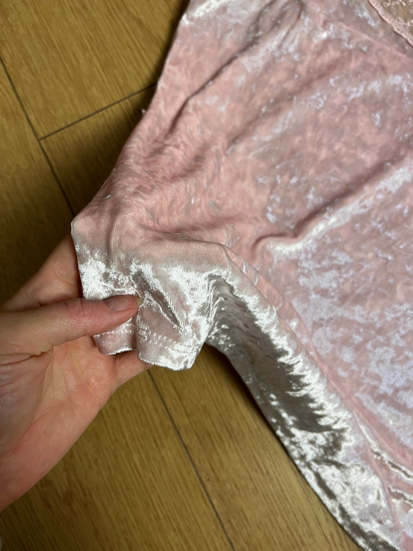 Pink Velvet Cami Top UK 14