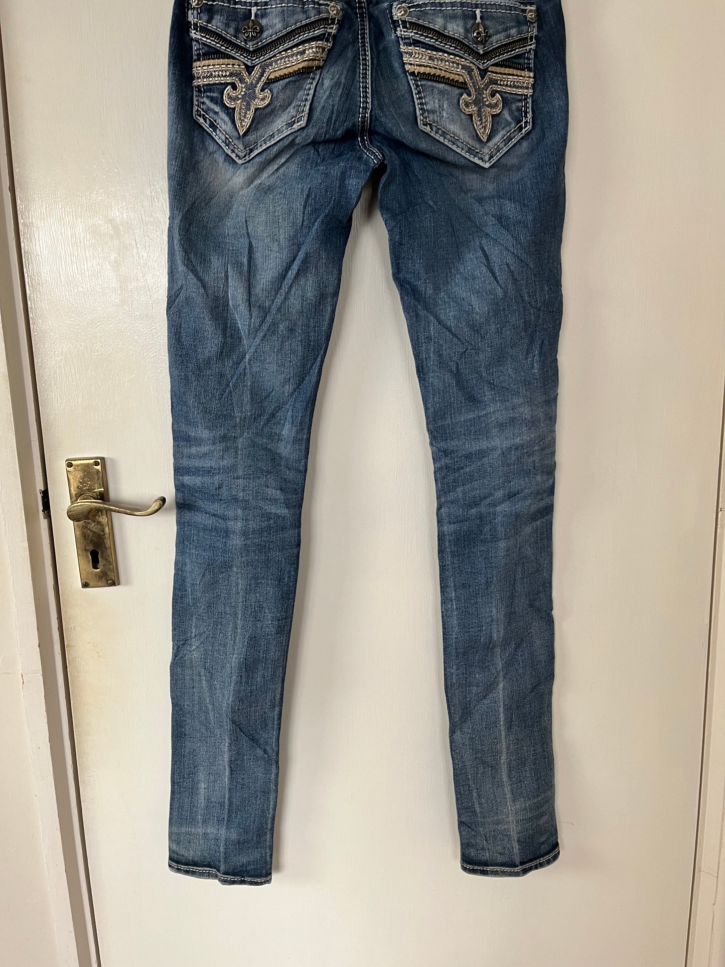 Y2K Rock Revival Jeans UK 8