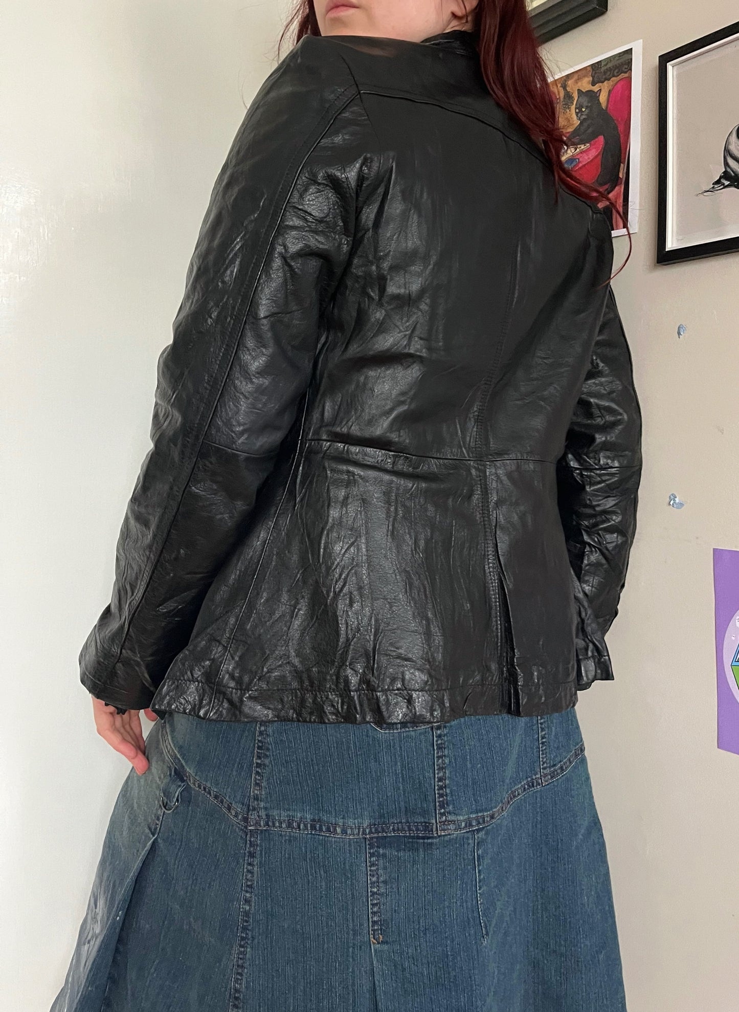 Nia Leather Jacket UK 8-10