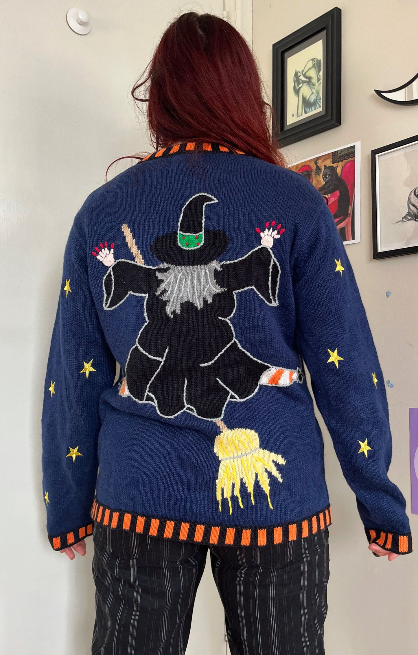 Hocus Pocus 1990s Halloween Cardigan M/L