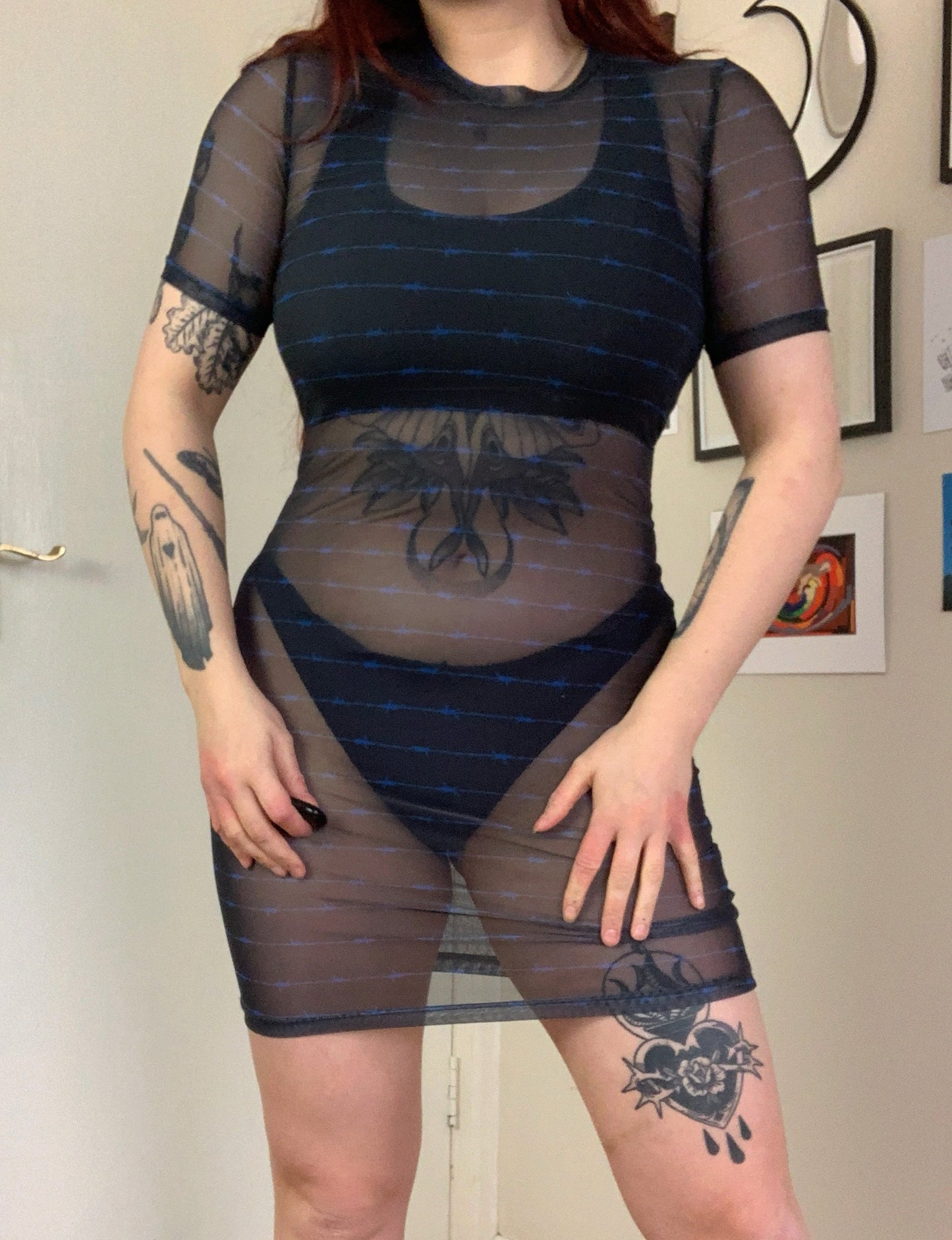 Briar 00s Mesh Dress UK 8-10/S