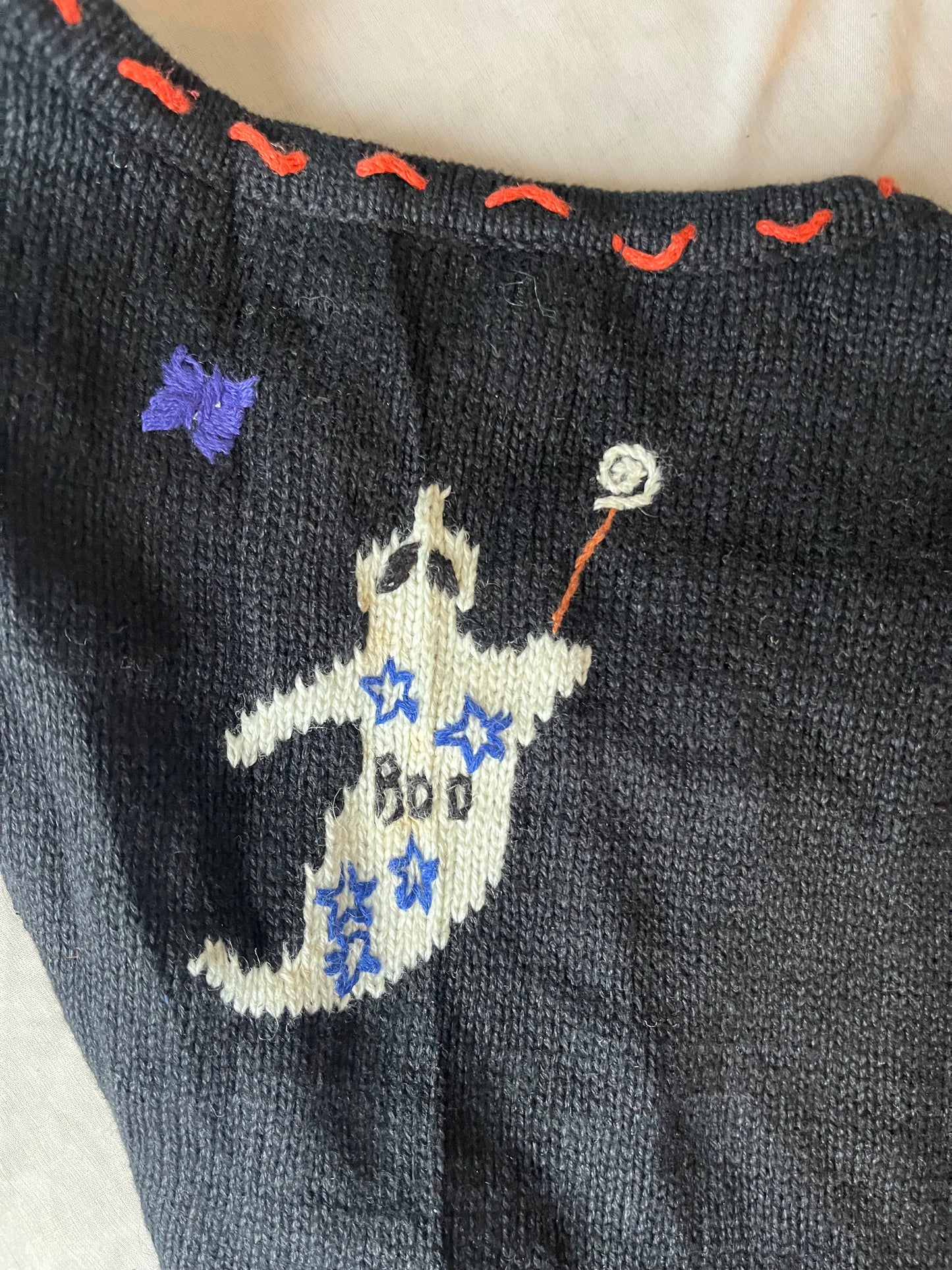 Pumpkin Patch 1990s Halloween Sweater Vest M