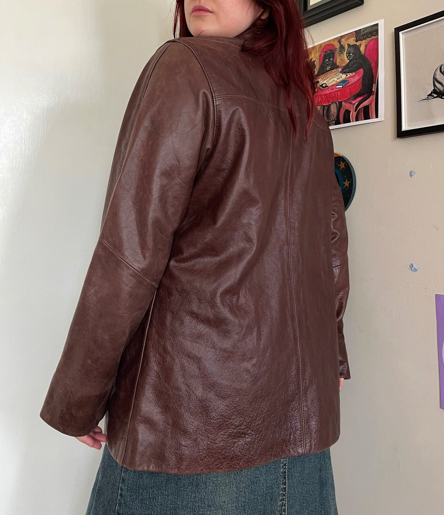 Edith Leather Jacket UK 14