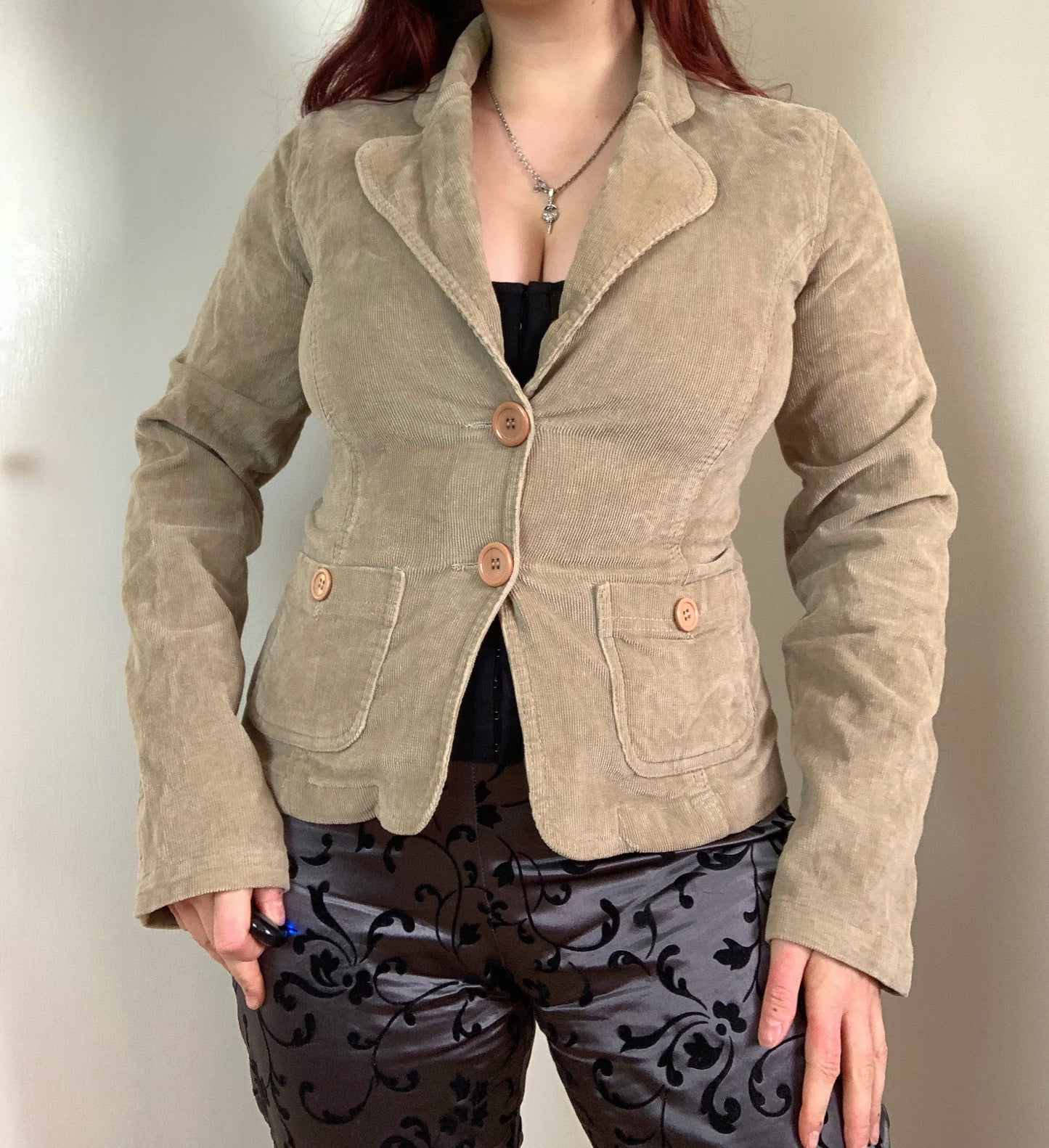 Lexie 90s/Y2K Corduroy Jacket UK 8/10