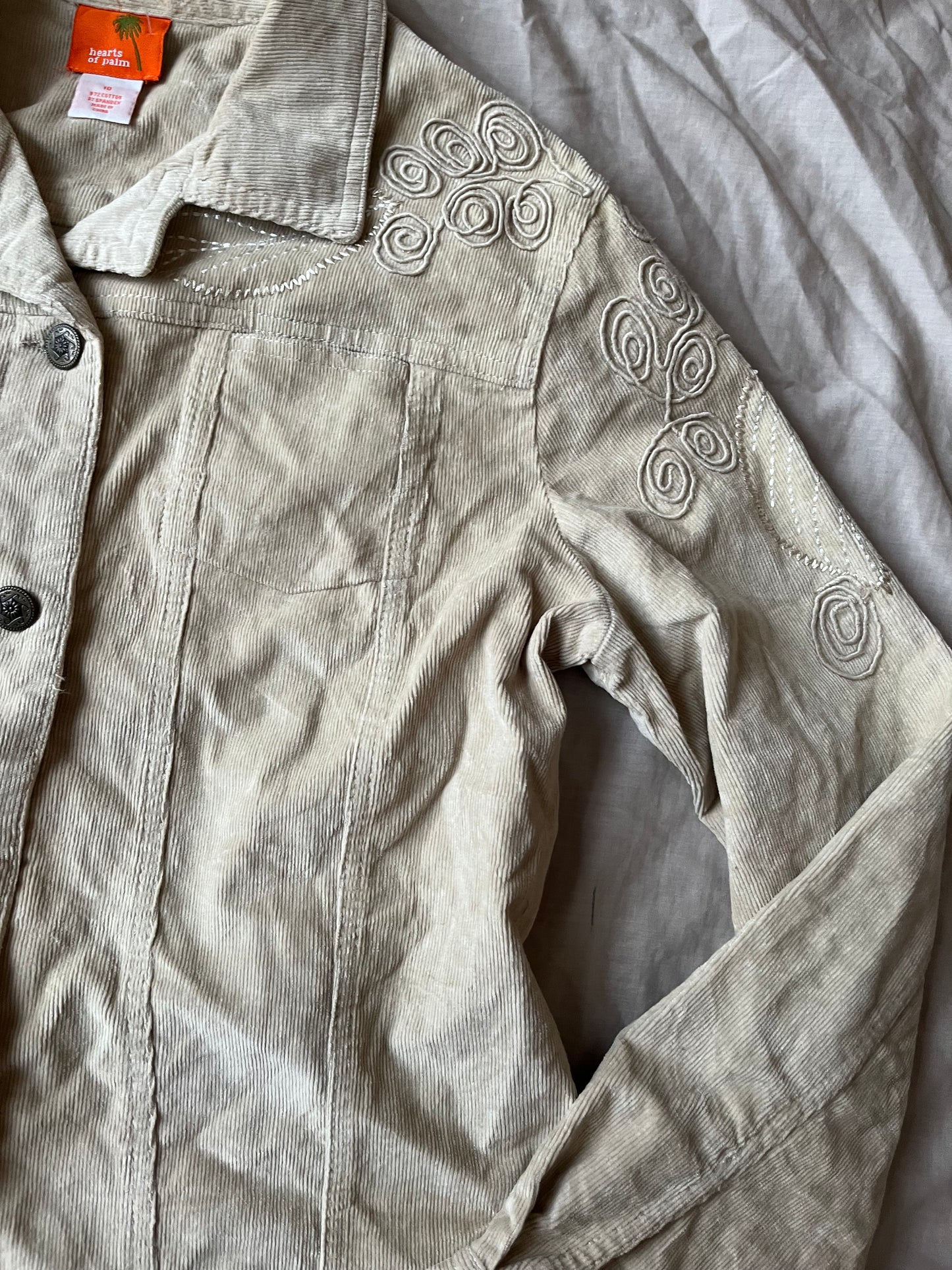 Sage Corduroy Jacket UK 12-14