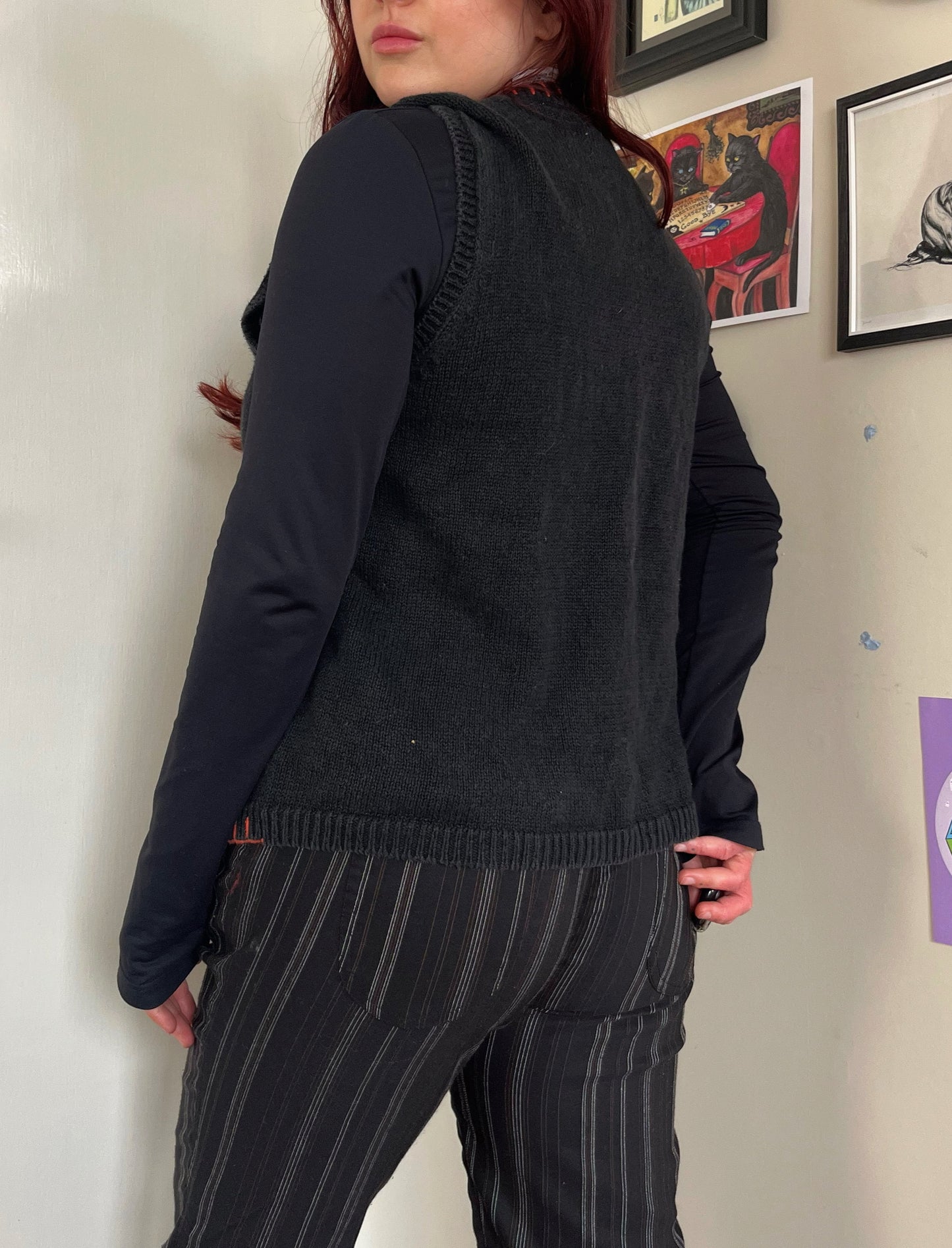 Spellbound 1990s Halloween Sweater Vest M