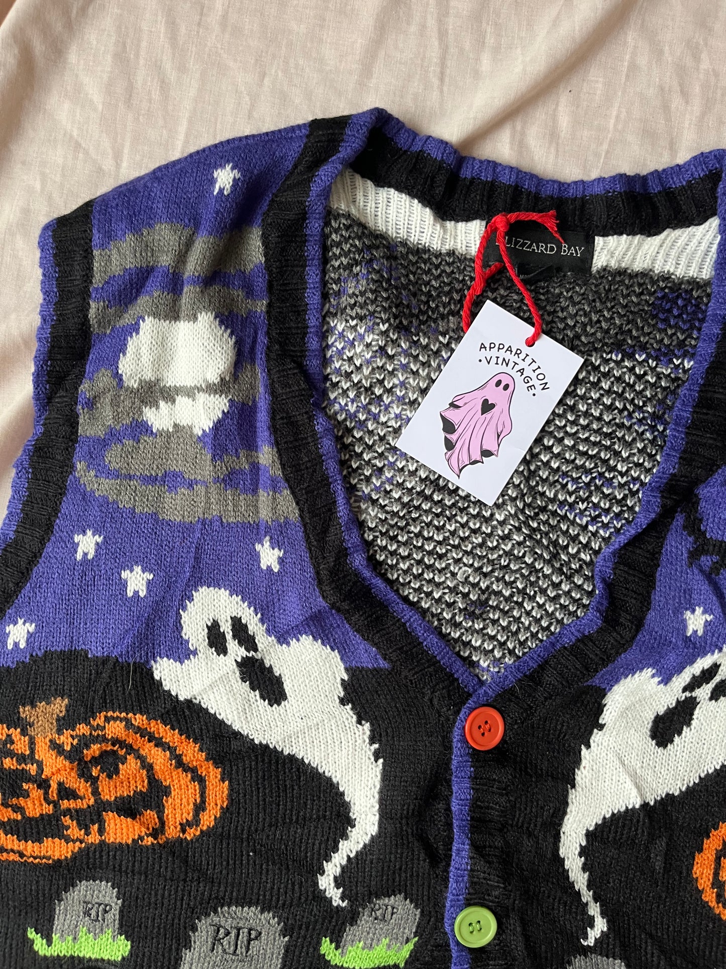 Poison 2000s Halloween Sweater Vest XL