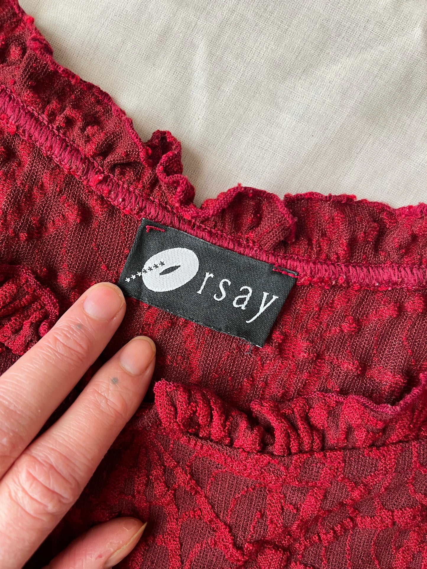 Red Orsay Top - UK 10