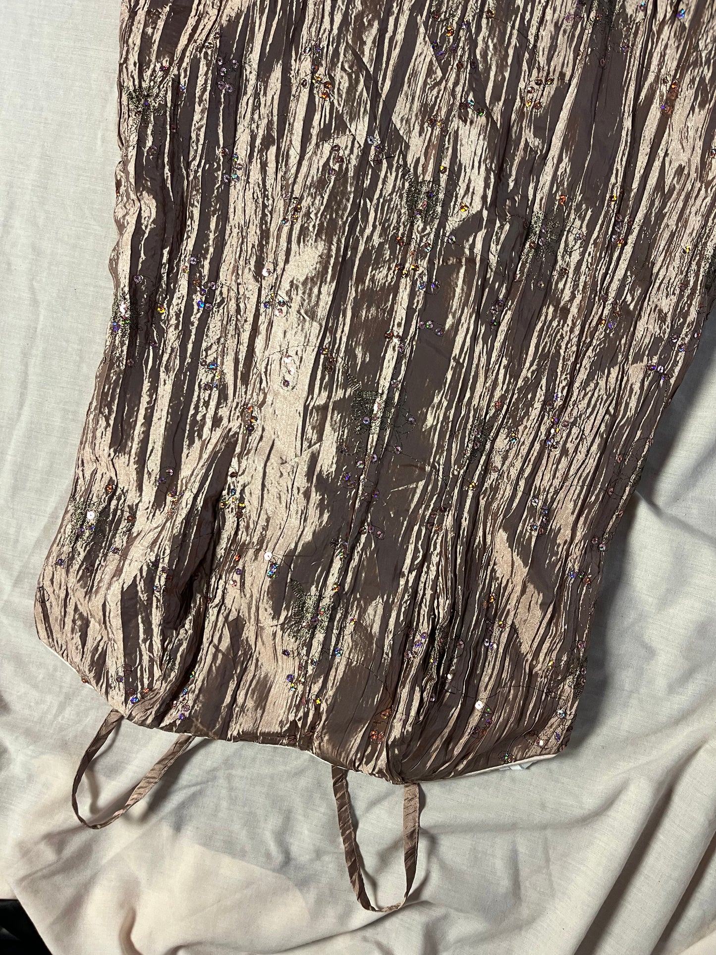 Gold Sequin Prom/Evening Dress - UK 10-12