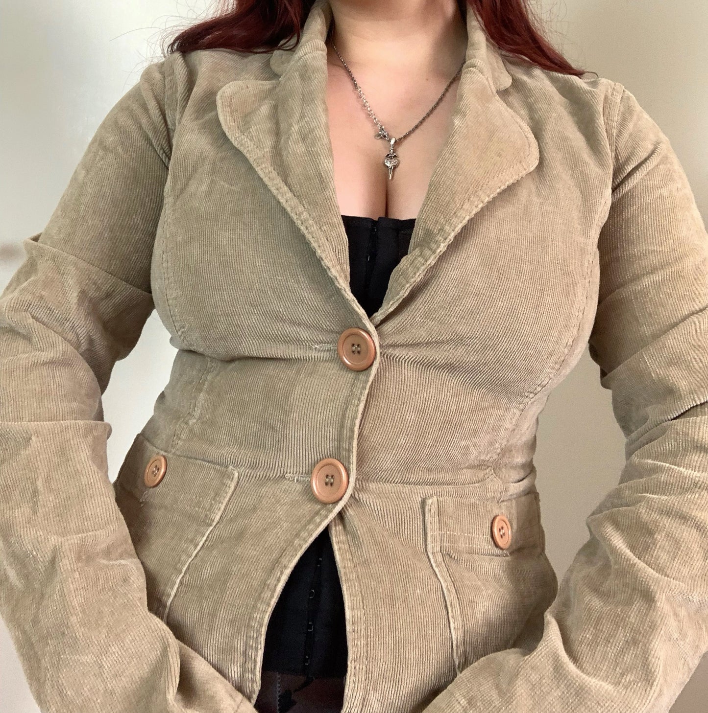Lexie 90s/Y2K Corduroy Jacket UK 8/10