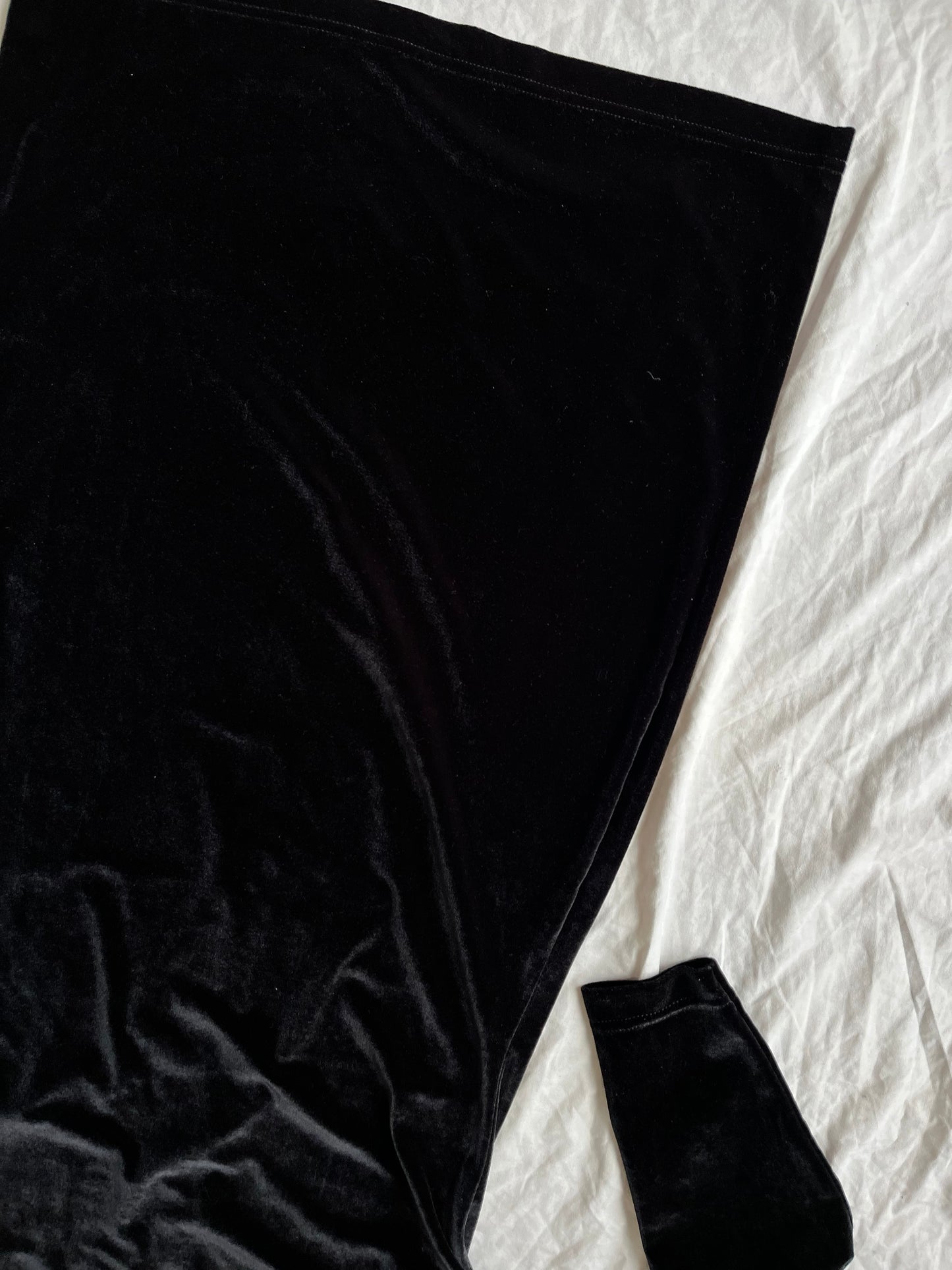 Black Velvet Dress UK 12