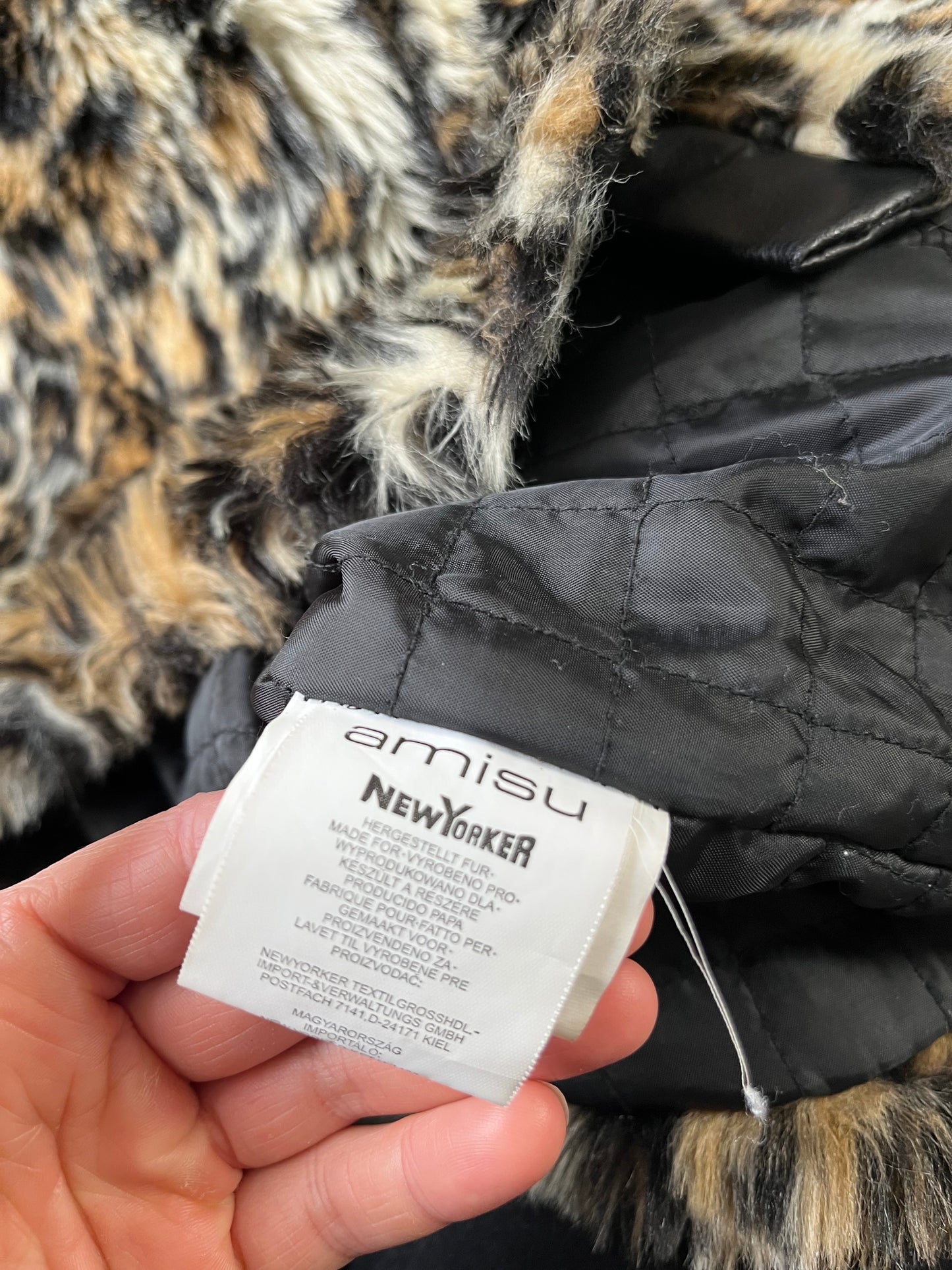 Leopard Print Coat UK 12