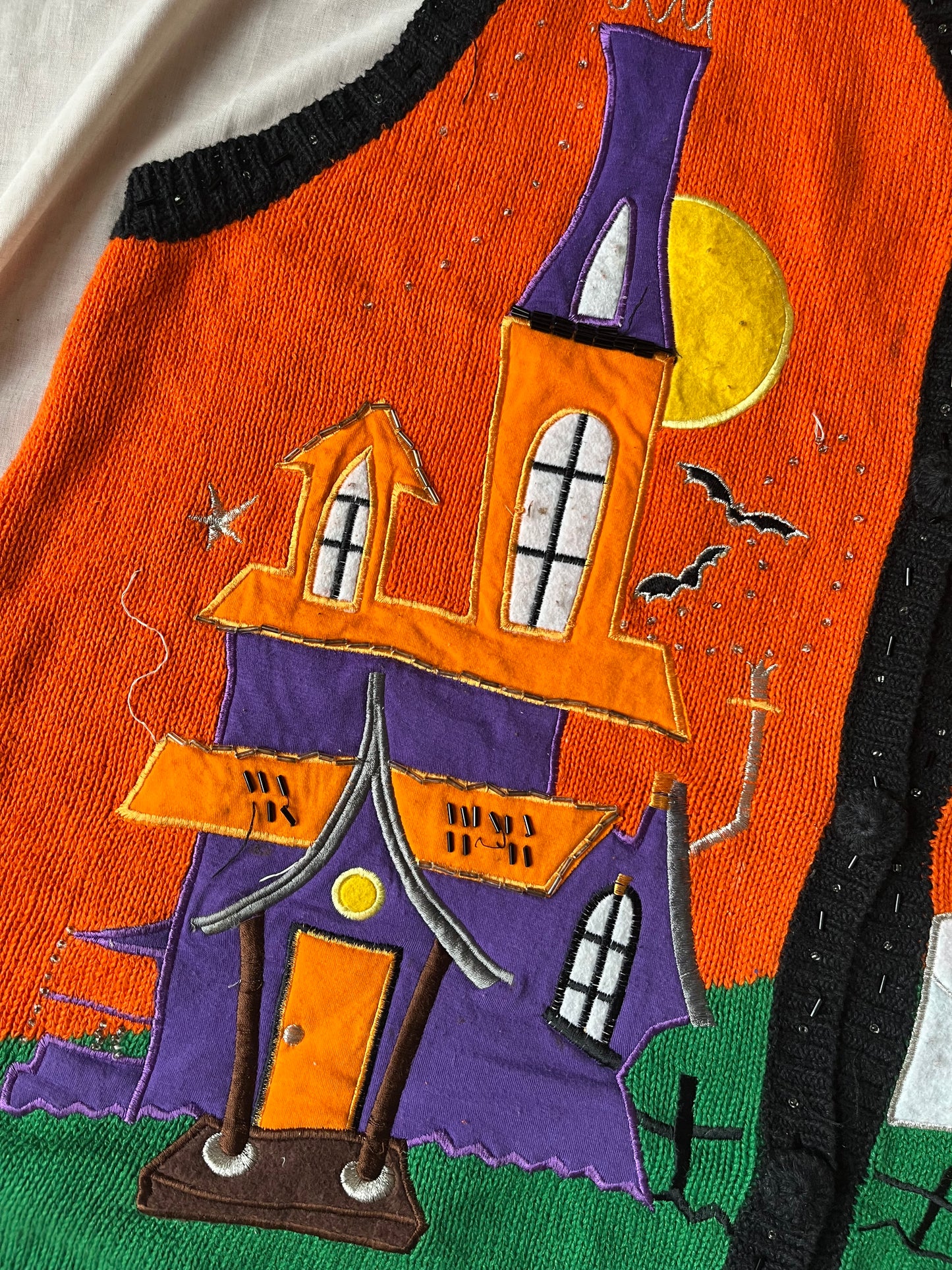 Sleepy Hollow 1990s Halloween Sweater Vest 2X