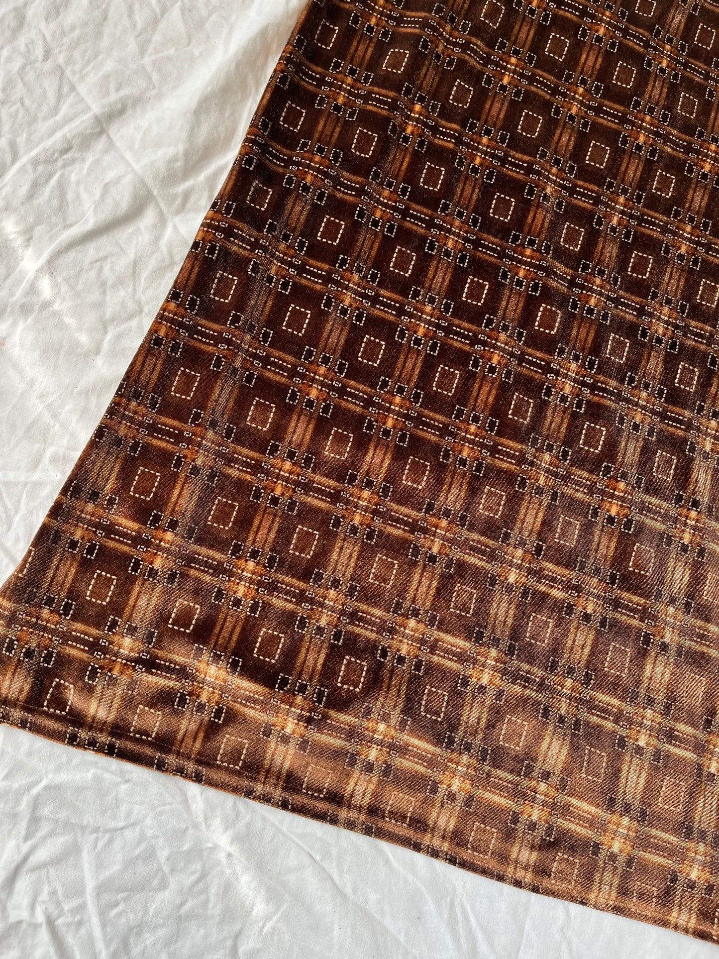Brown Velvet Skirt UK 8-10