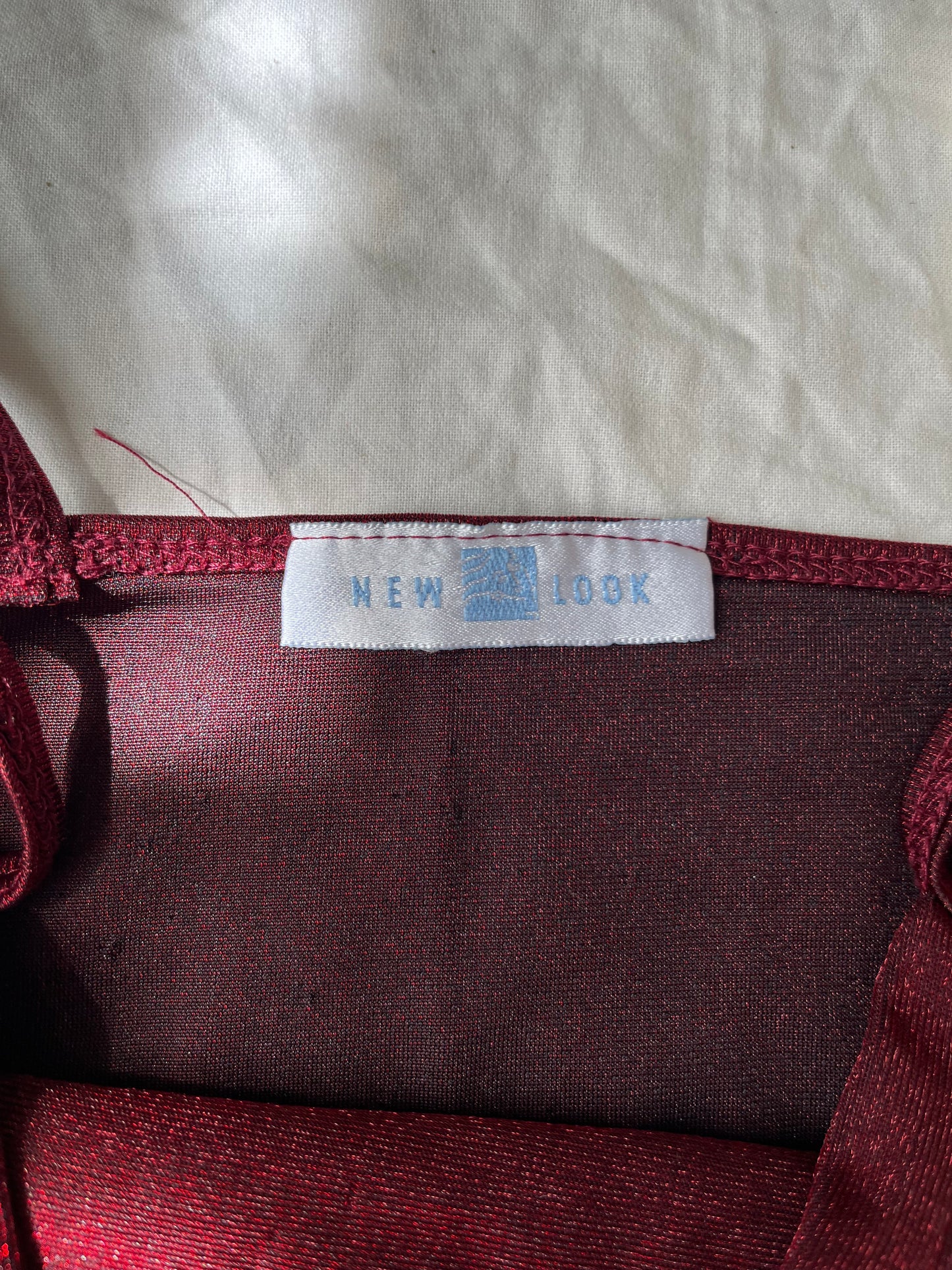 Red New Look Cami Top UK 6-10