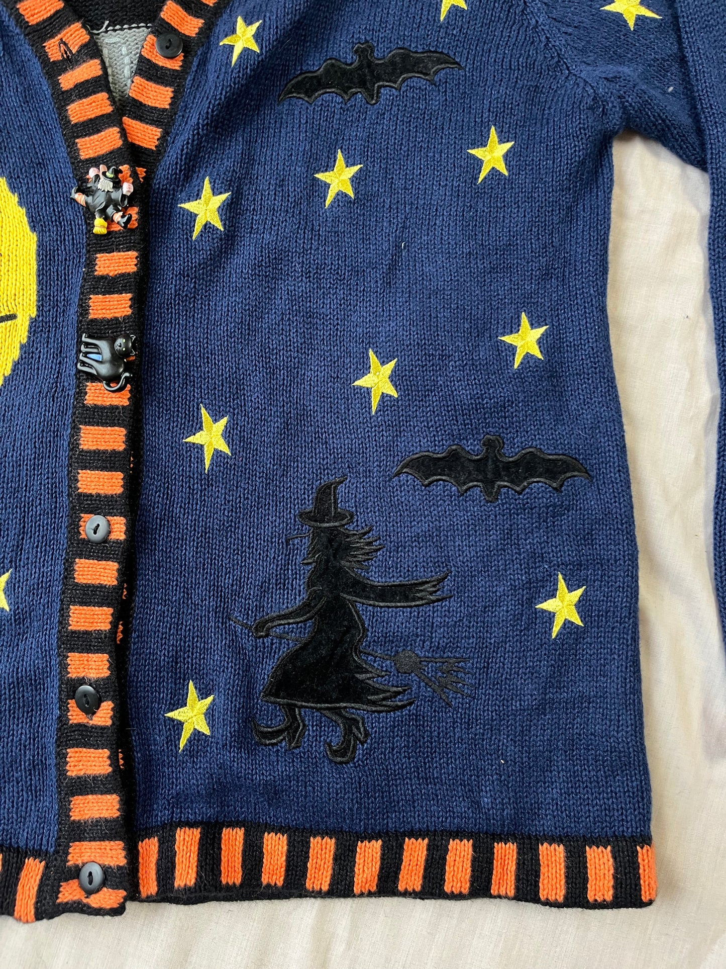 Hocus Pocus 1990s Halloween Cardigan M/L
