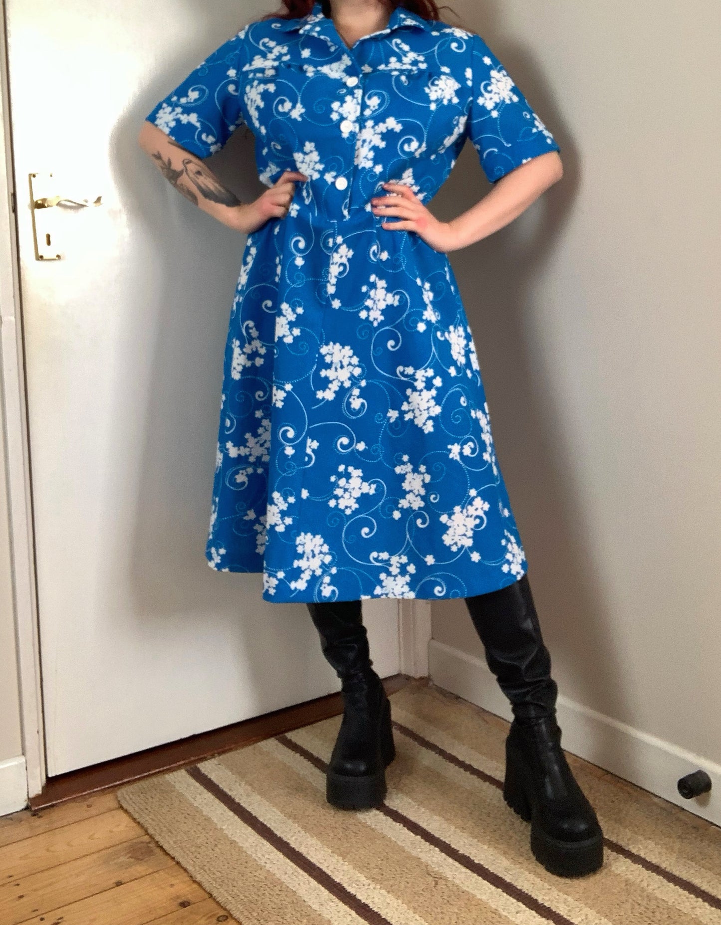 Elise 70s Dress UK 14