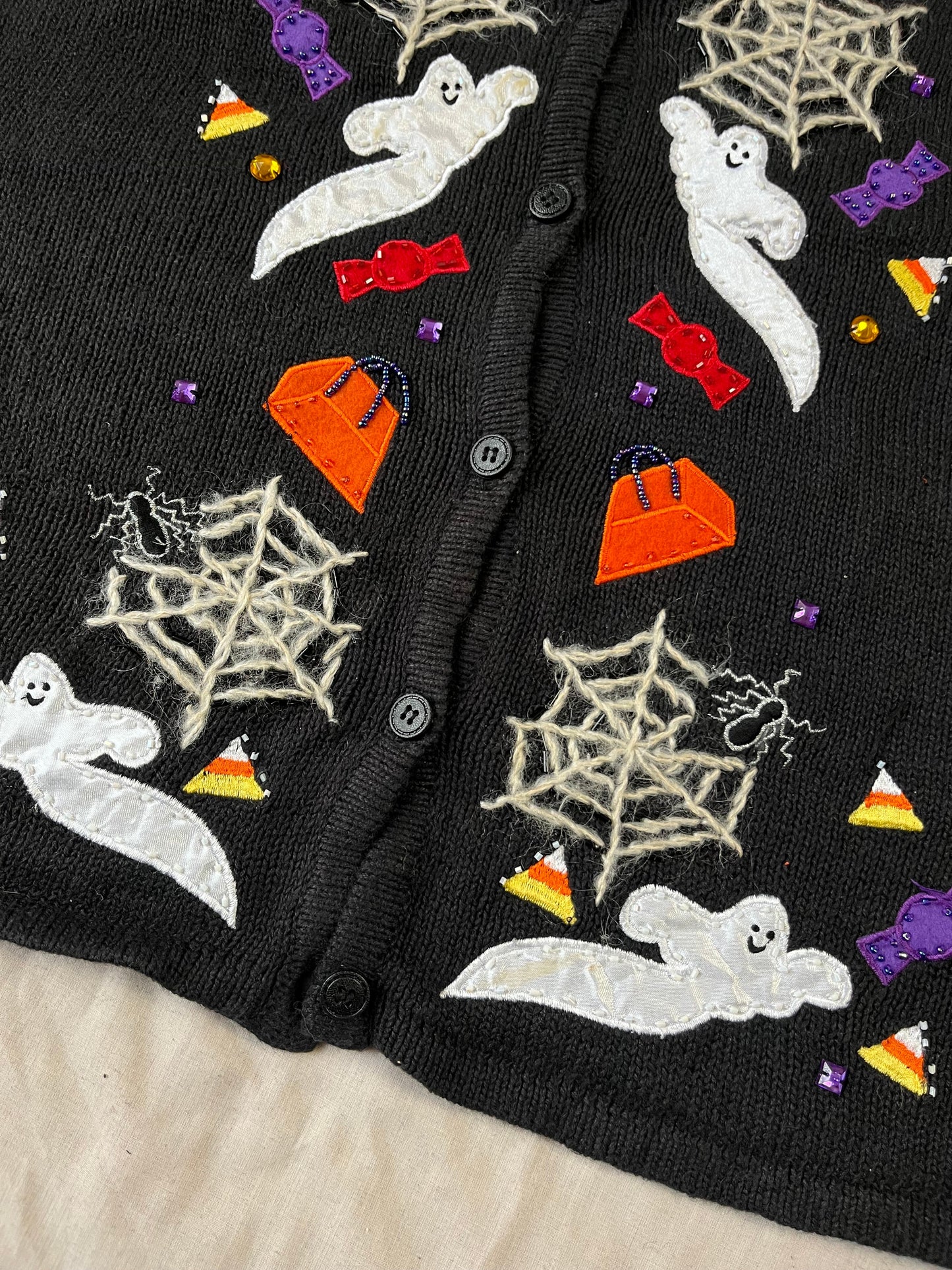 Ouija 1990s Halloween Sweater Vest XL