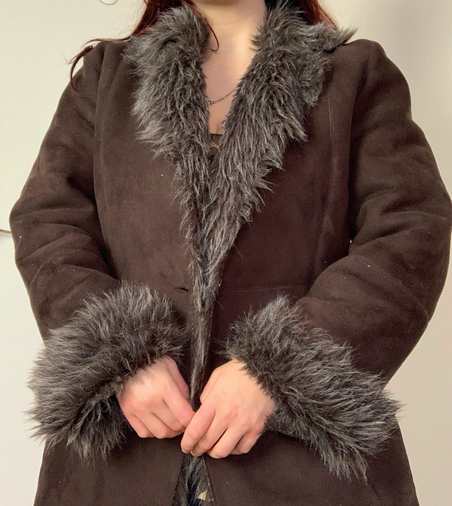Edie 90s Afghan Coat UK 14-16/L