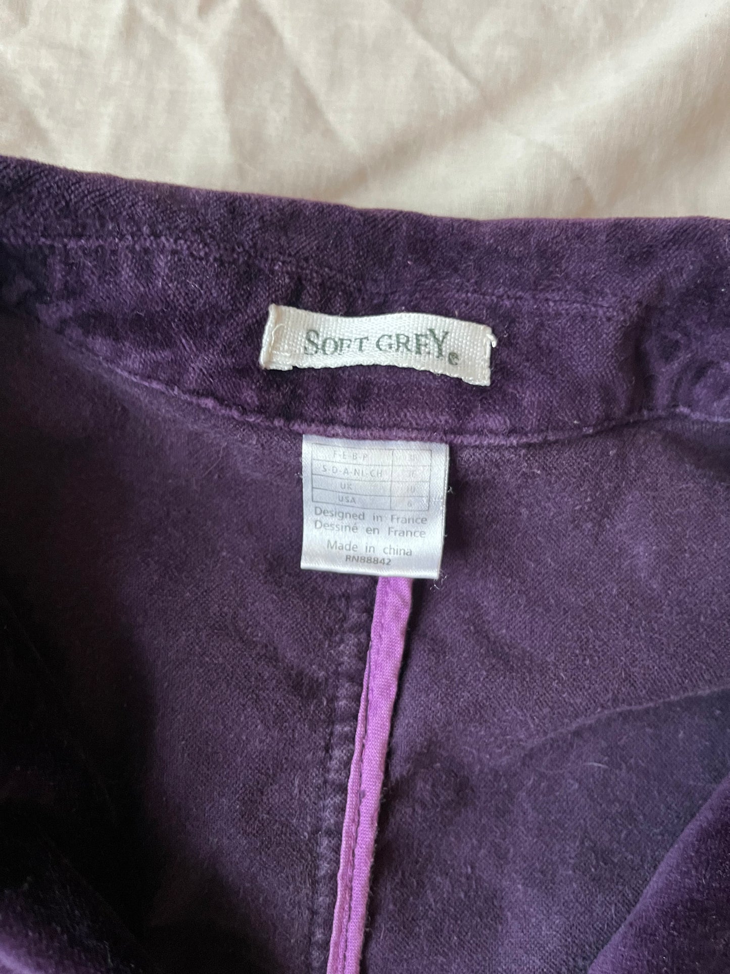 Laurel Velvet Jacket UK 10