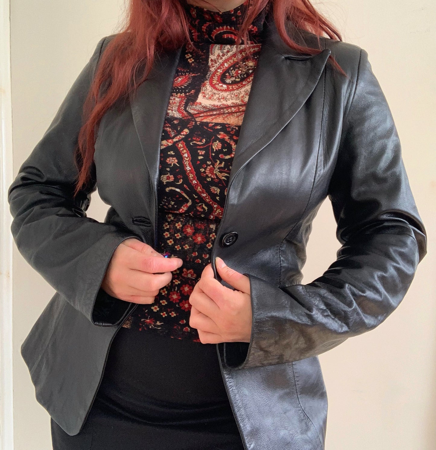 Sienna 90s Faux Leather Jacket S
