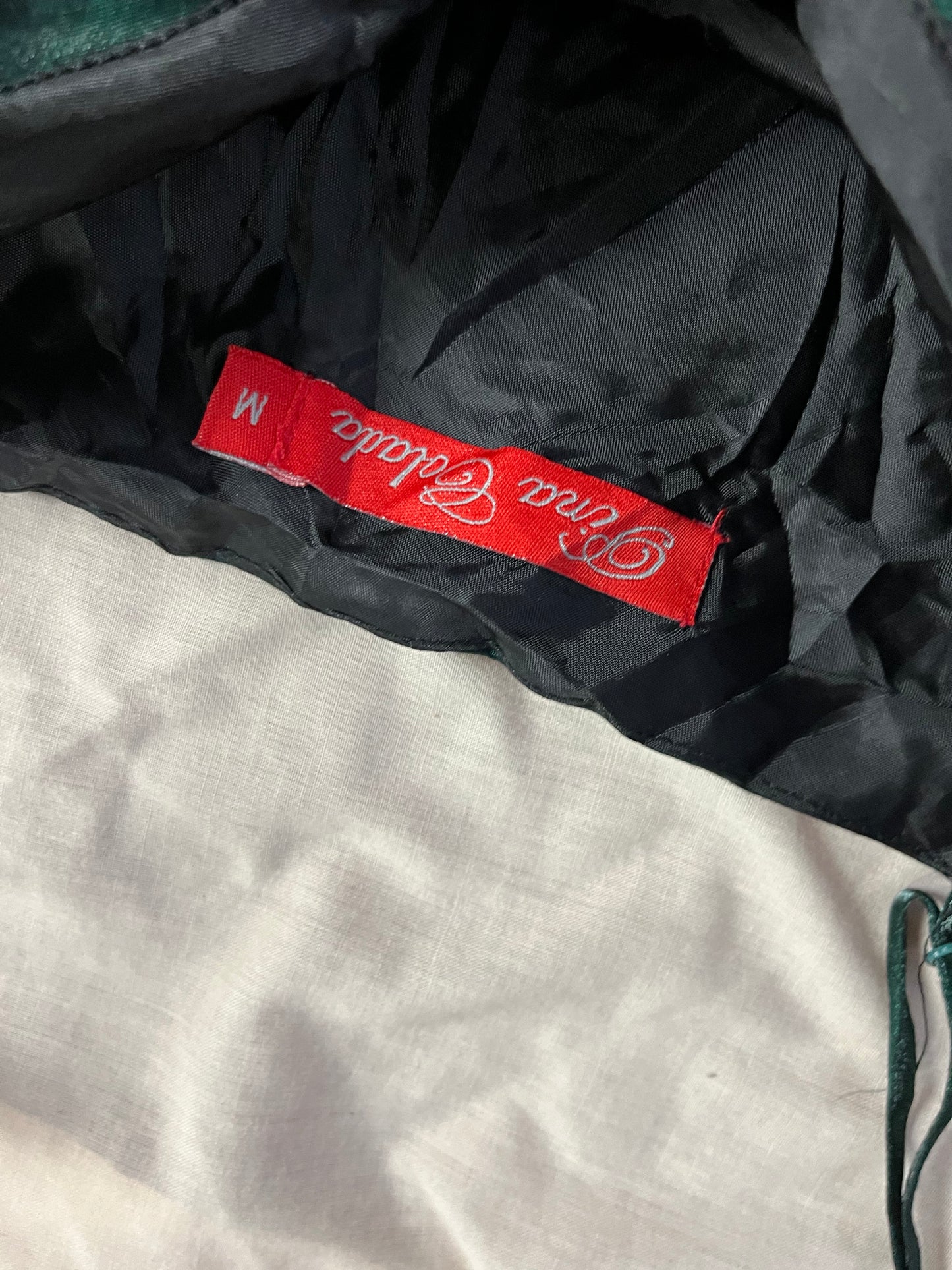 Green Satin Evening Dress - UK 10