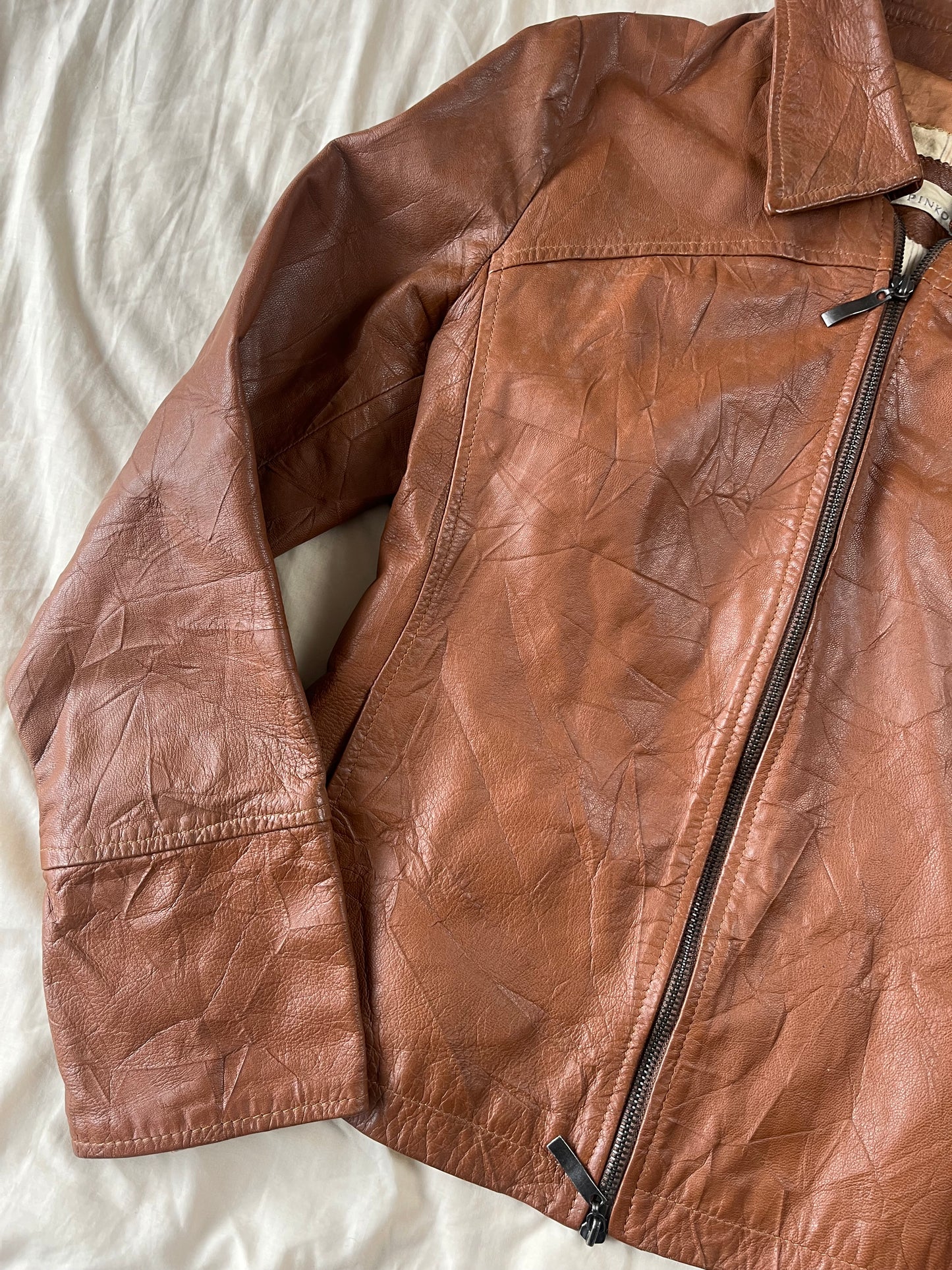 Camille Leather Jacket UK 8