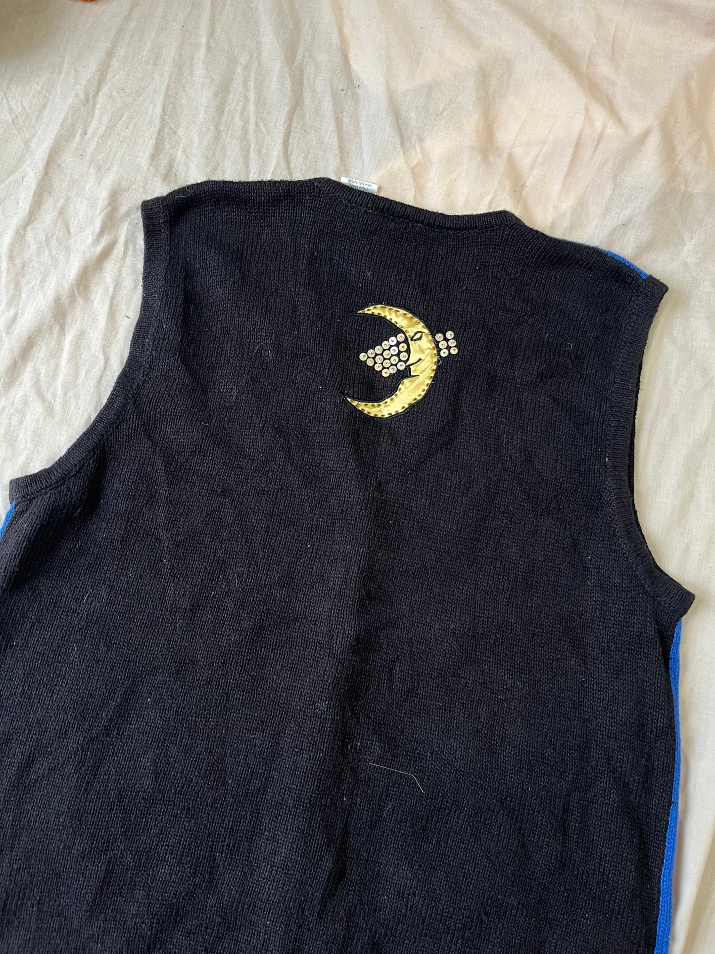 Haunted Mansion 1990s Halloween Sweater Vest L/XL