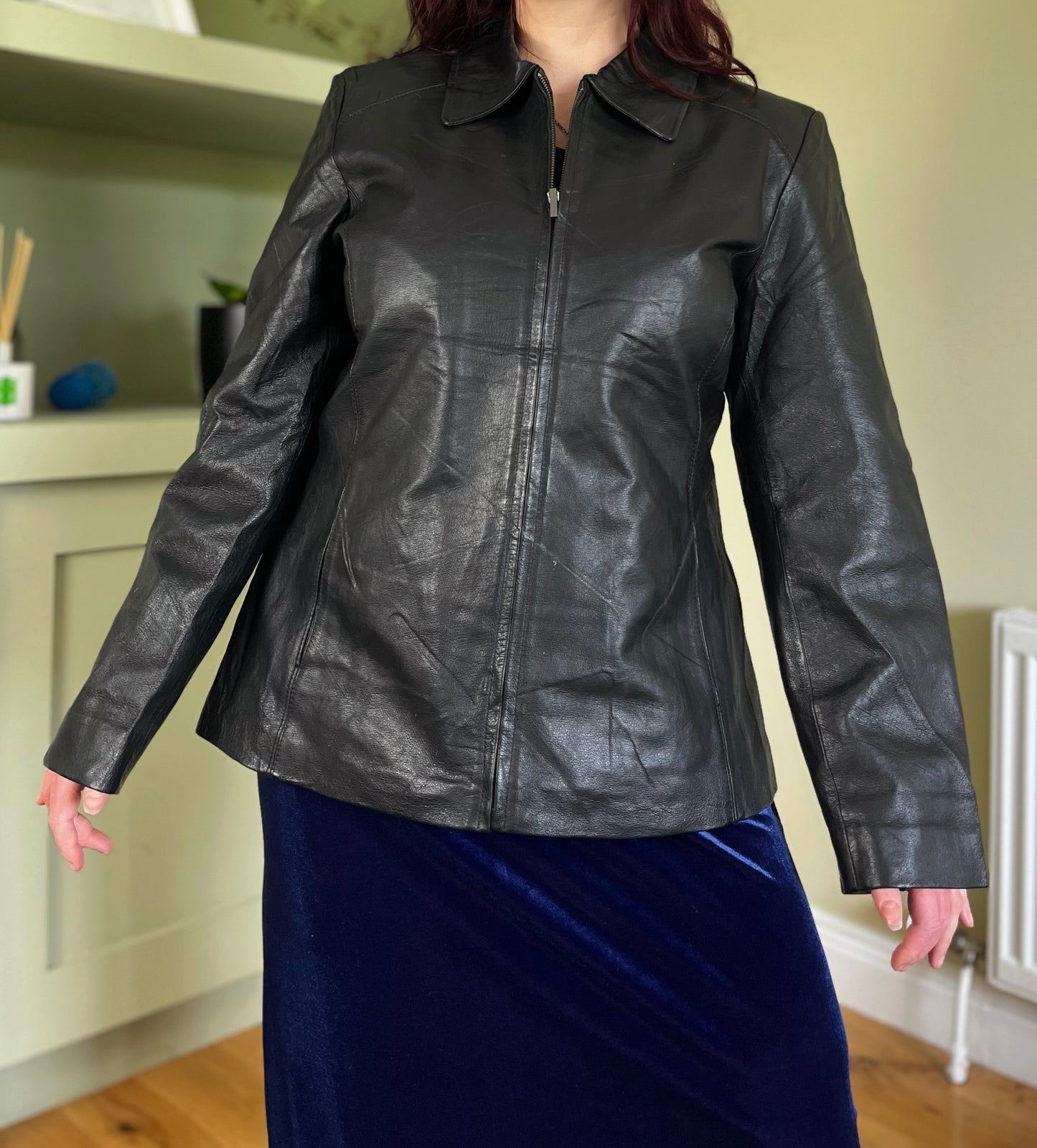 Nyx Leather Jacket UK 14-16/L