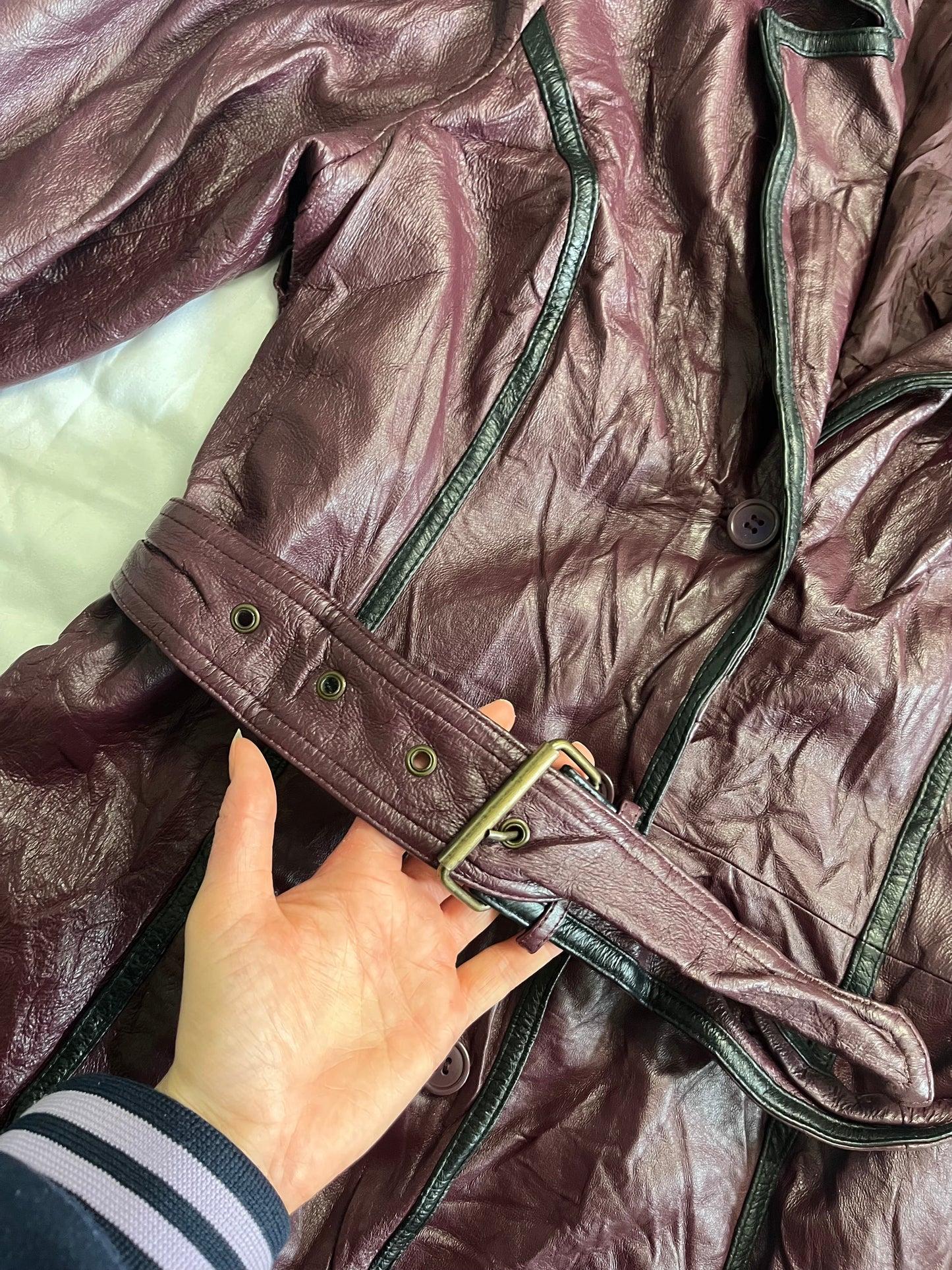 Raven Leather Jacket UK 12
