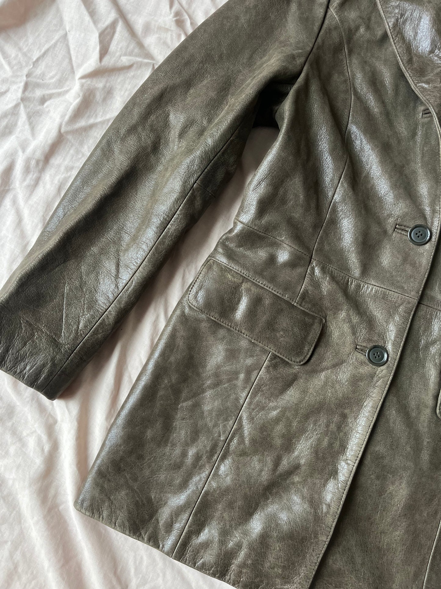 Moss Leather Jacket UK 10/S
