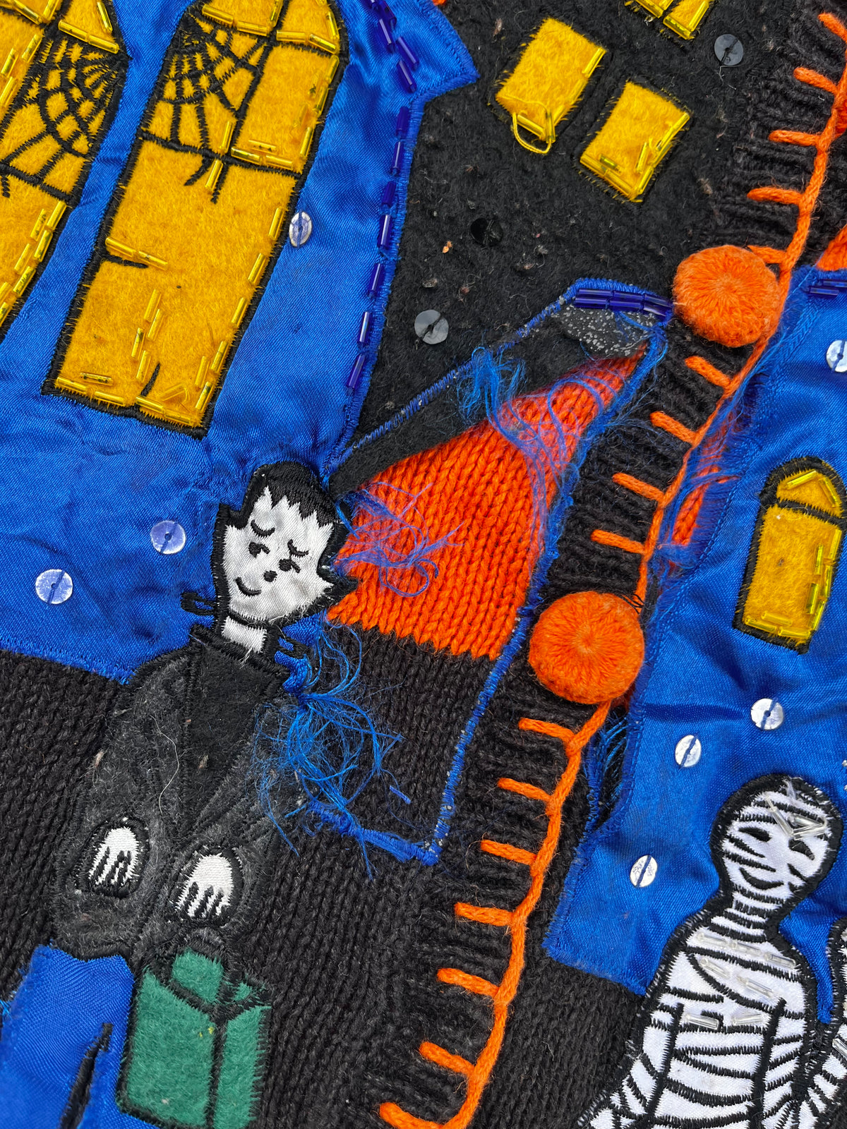 Halloween Town 1990s Halloween Sweater Vest M
