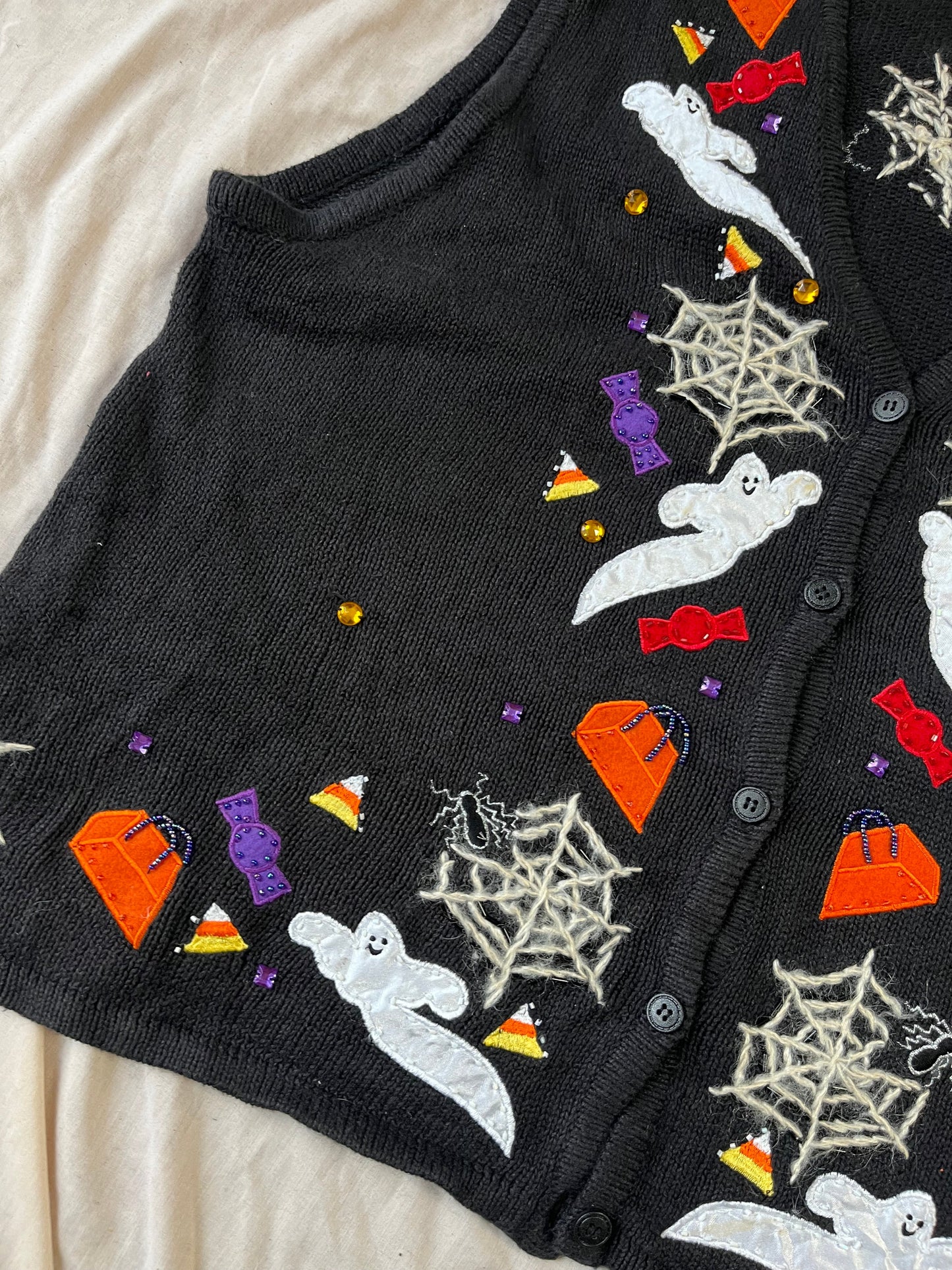 Ouija 1990s Halloween Sweater Vest XL