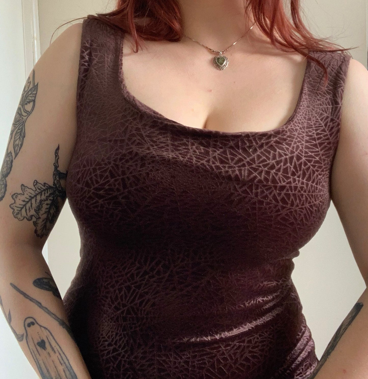 Cobwebs 90s Velvet Dress UK 10/12