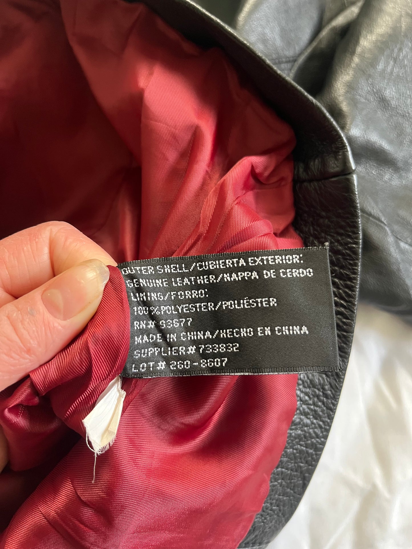 Nyx Leather Jacket UK 14-16/L