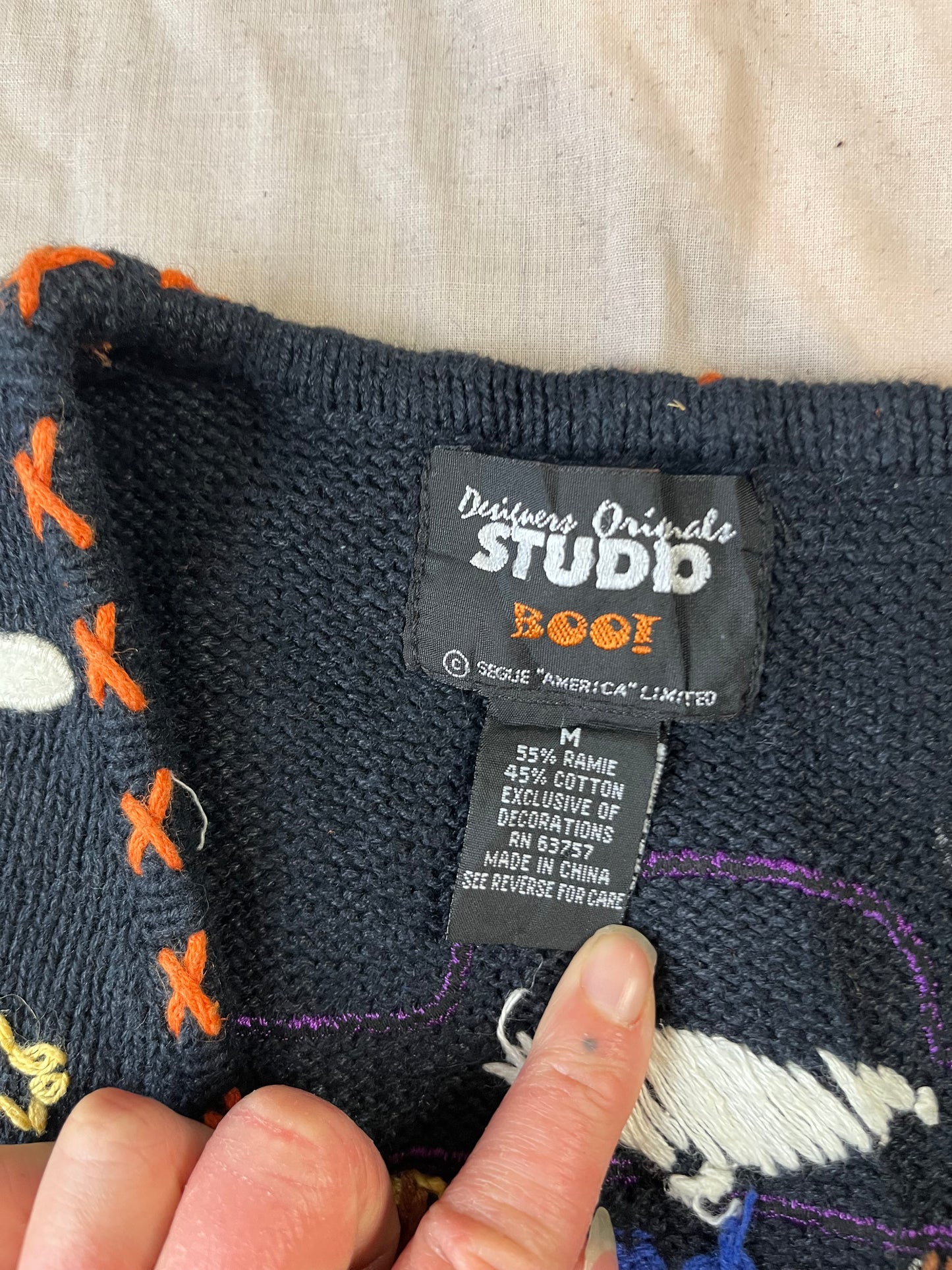 Luna 1990s Halloween Sweater Vest M