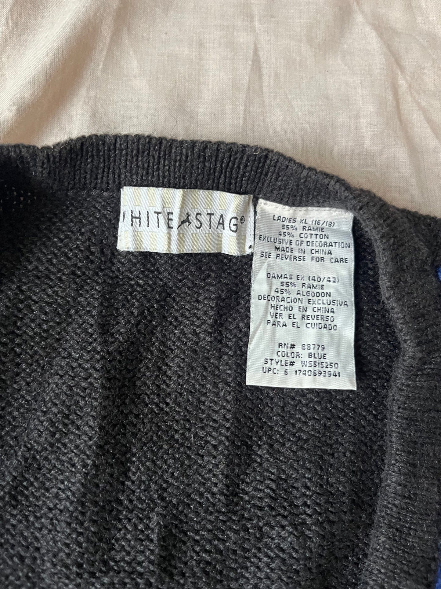After Midnight 1990s Halloween Sweater Vest M