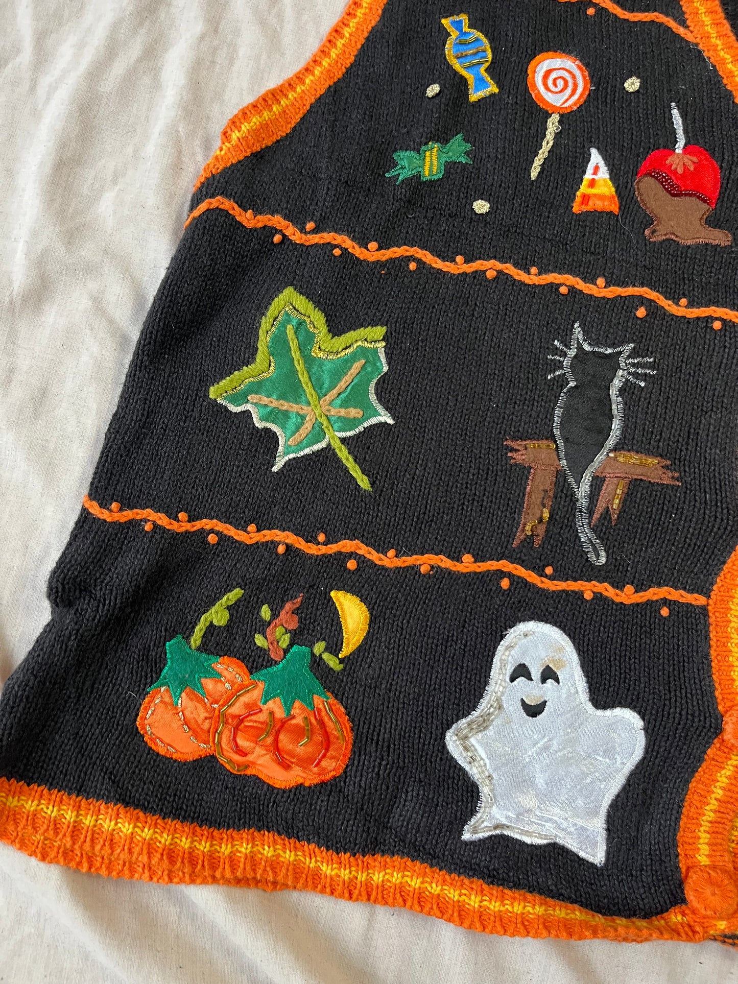 Dusk 1990s Halloween Sweater Vest L/XL