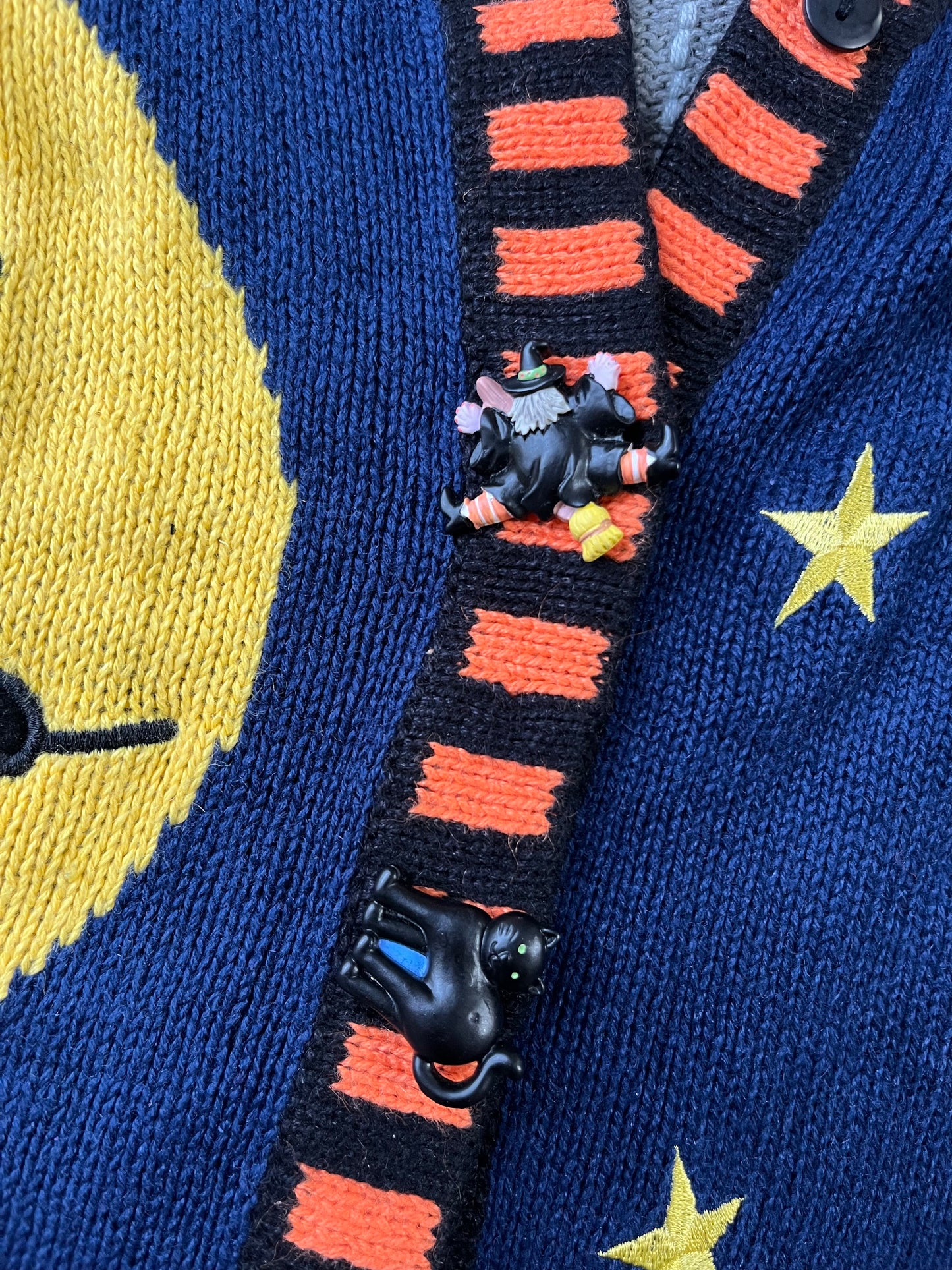 Hocus Pocus 1990s Halloween Cardigan M/L