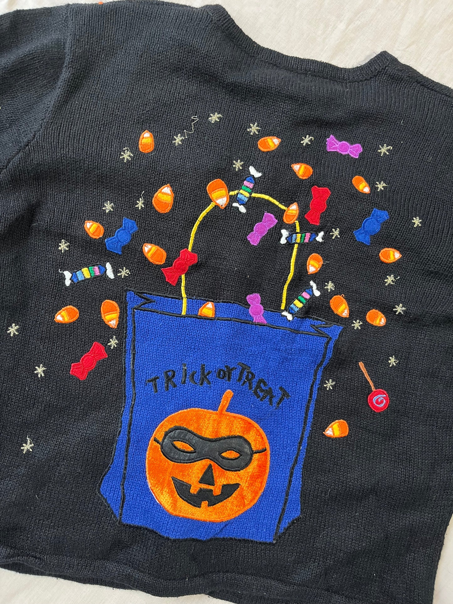 Phantom 1990s Halloween Cardigan M